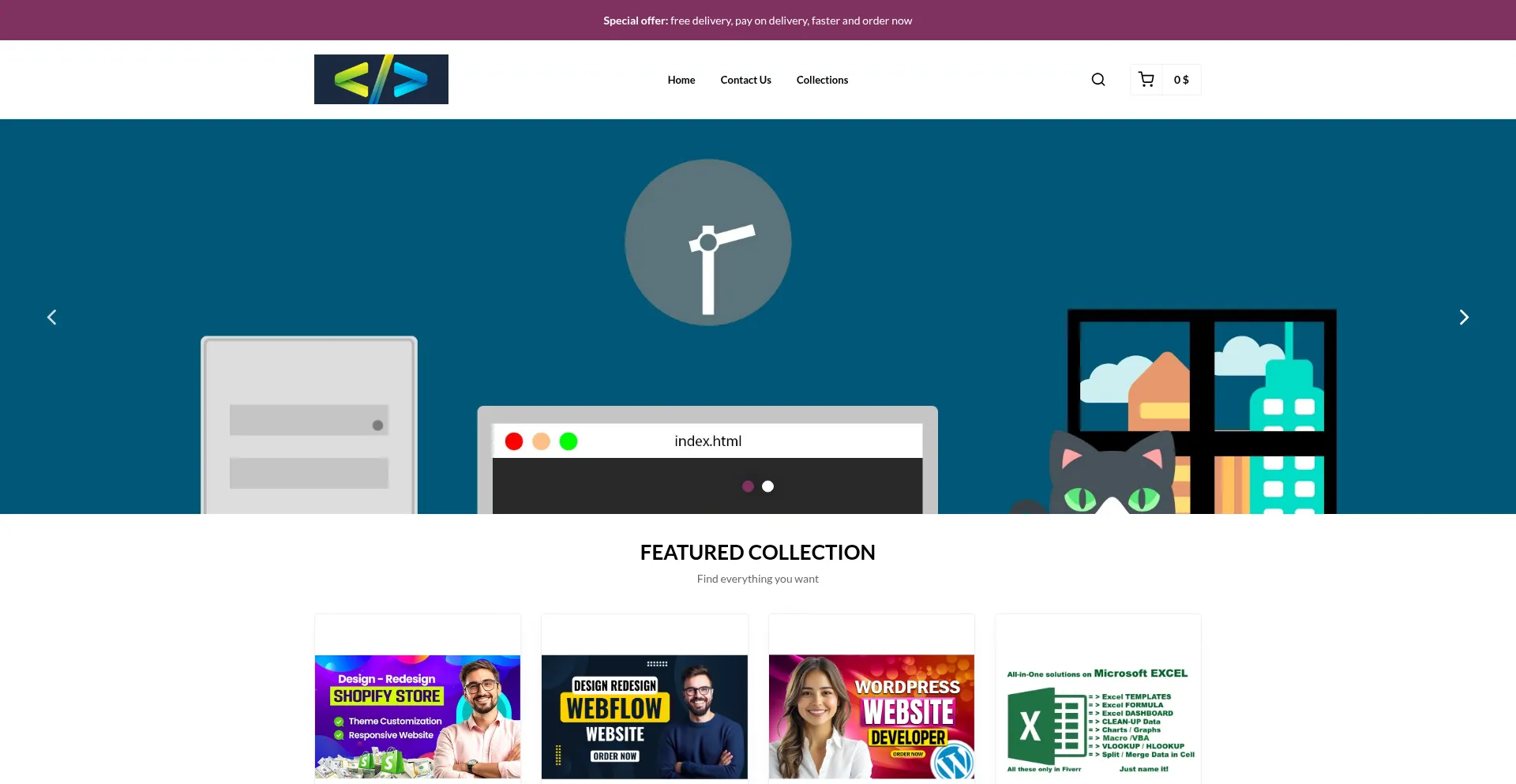 Website screenshot of Thenewoffers.com