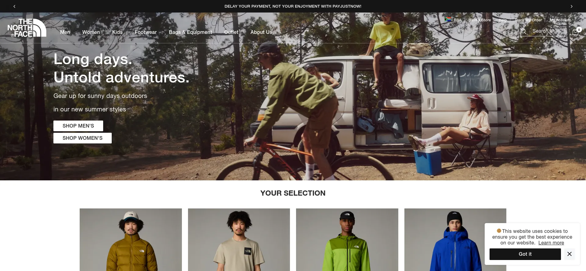 ¿És Seguro y Confiable Thenorthface.co.za?