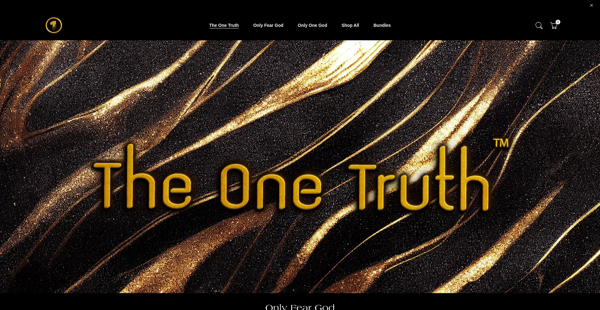 Website screenshot of Theonetruth.co