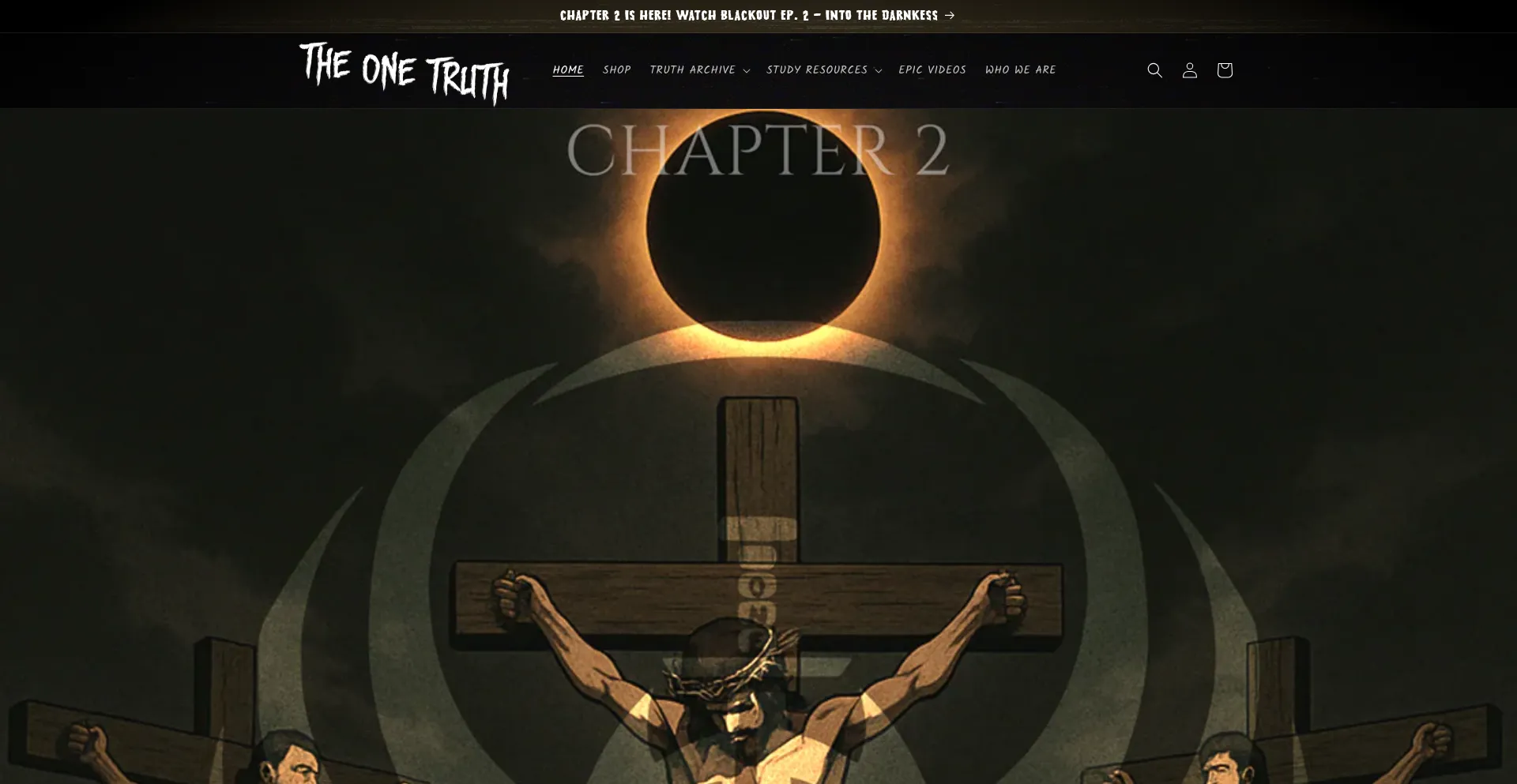 Website screenshot of Theonetruth.info