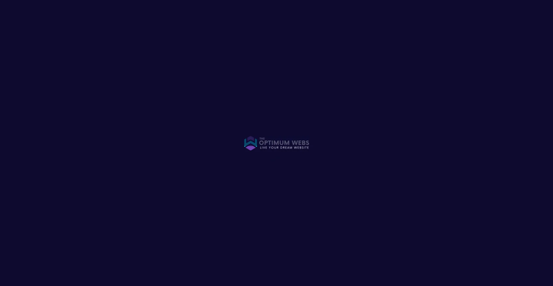 Website screenshot of Theoptimumwebs.com