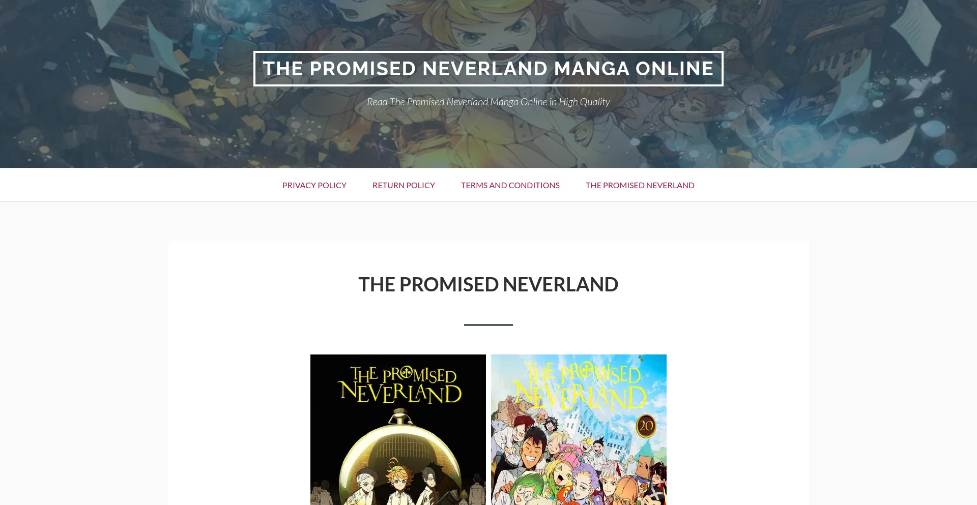 ¿És Seguro y Confiable Thepromisedneverland-manga.com?