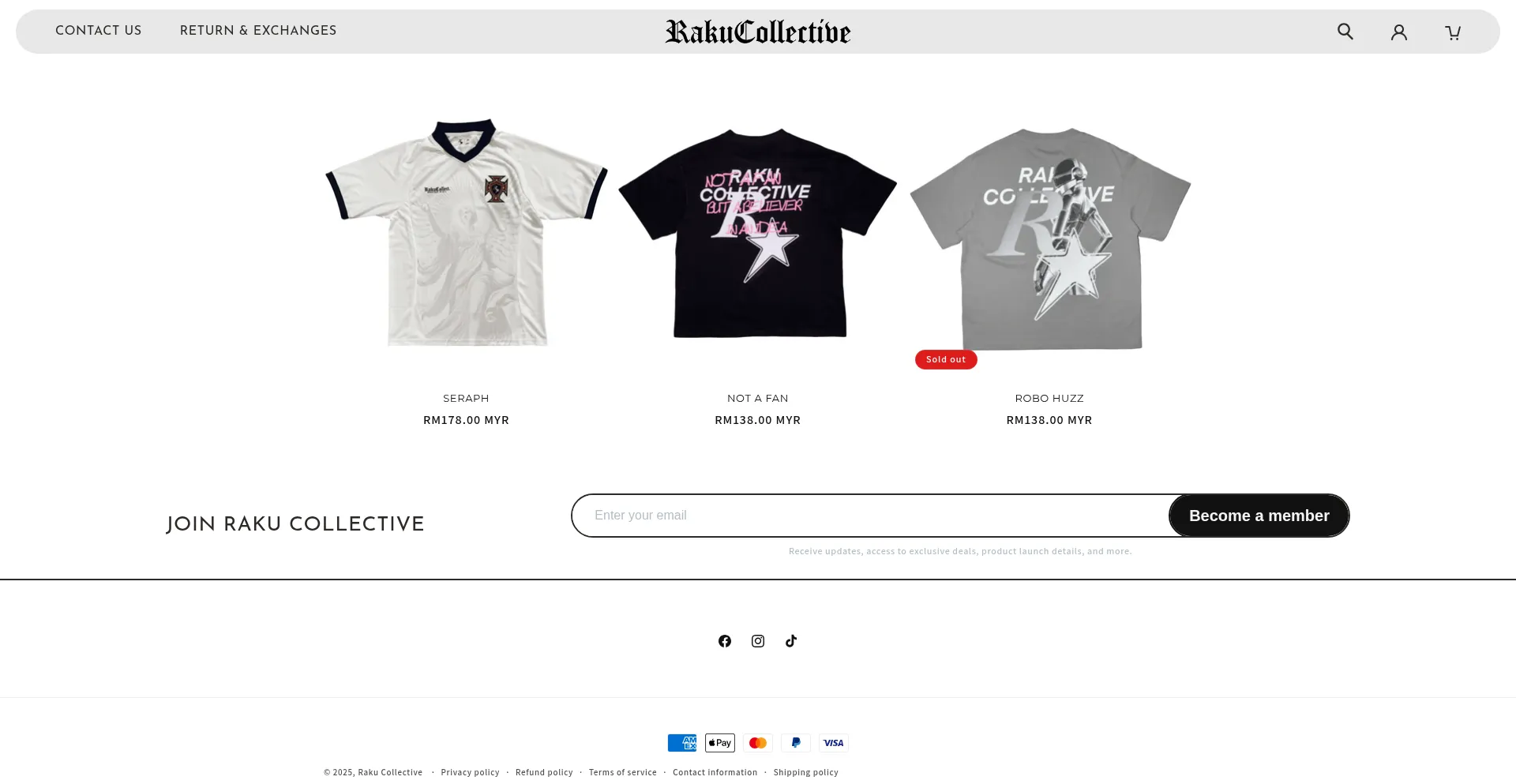 Website screenshot of Therakucollective.com