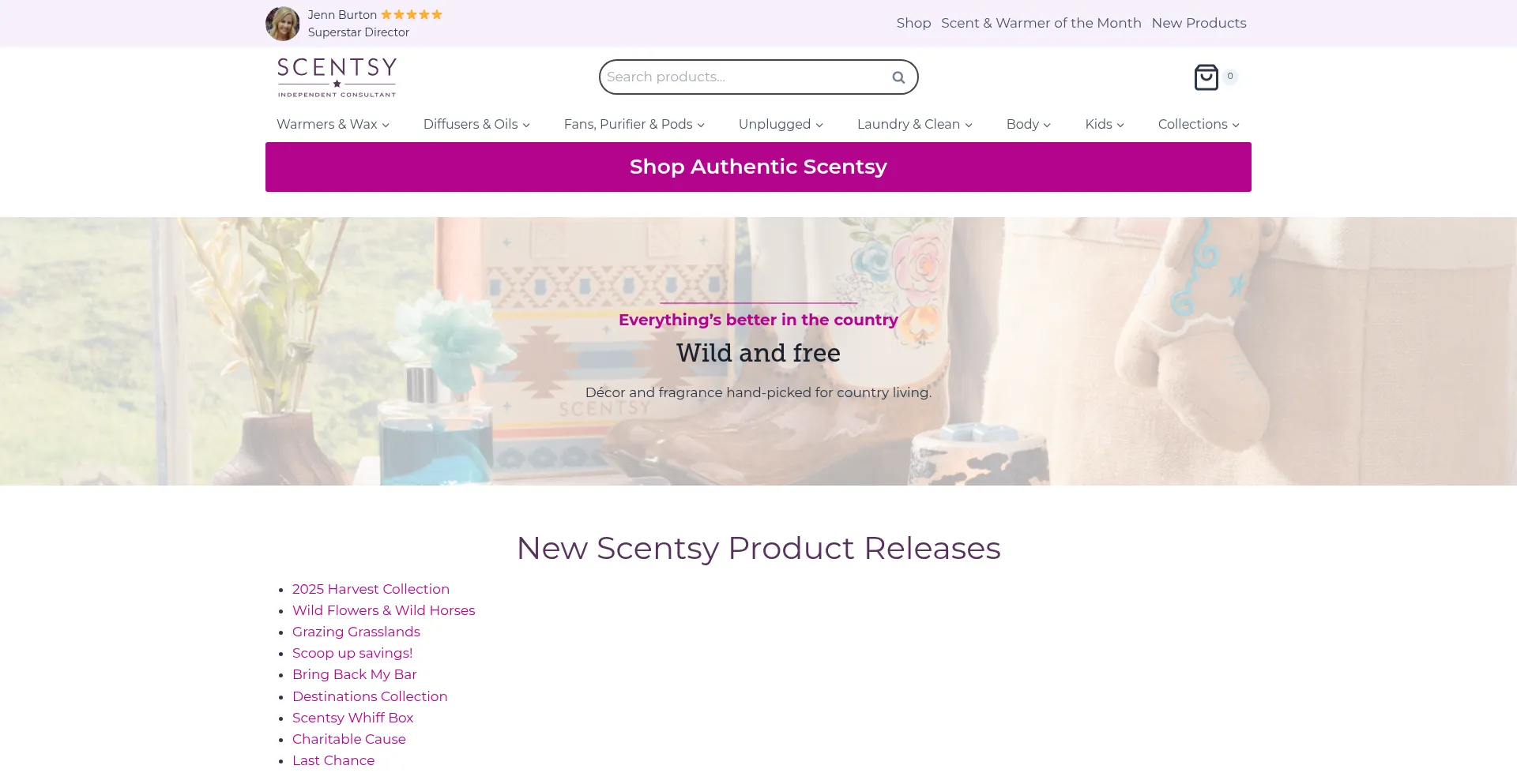Website screenshot of Thescentgirl.com