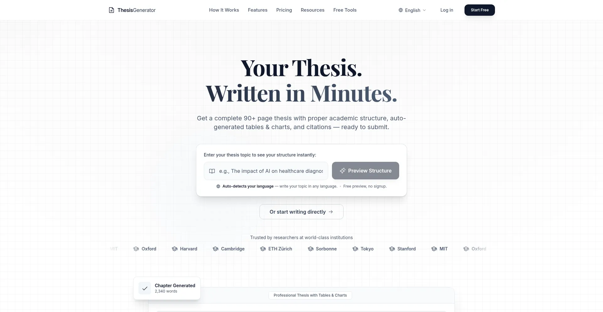 Thesisgenerator.io