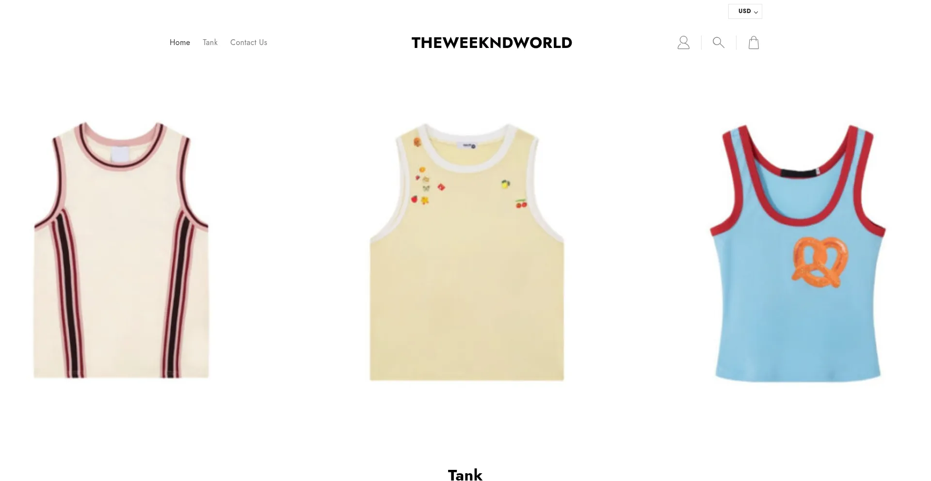 Website screenshot of Theweekndworld.shop