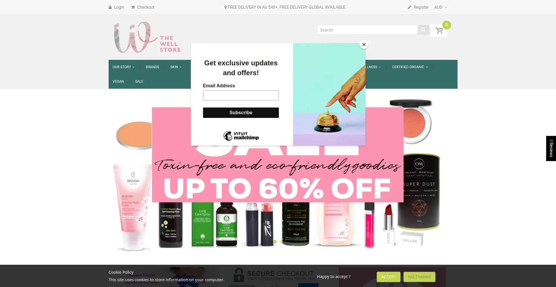 ¿És Seguro y Confiable Thewellstore.com.au?
