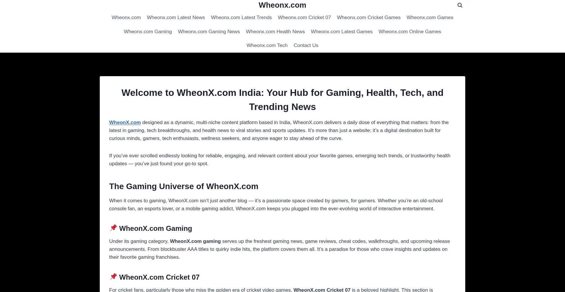 Thewheonx.com Screenshot