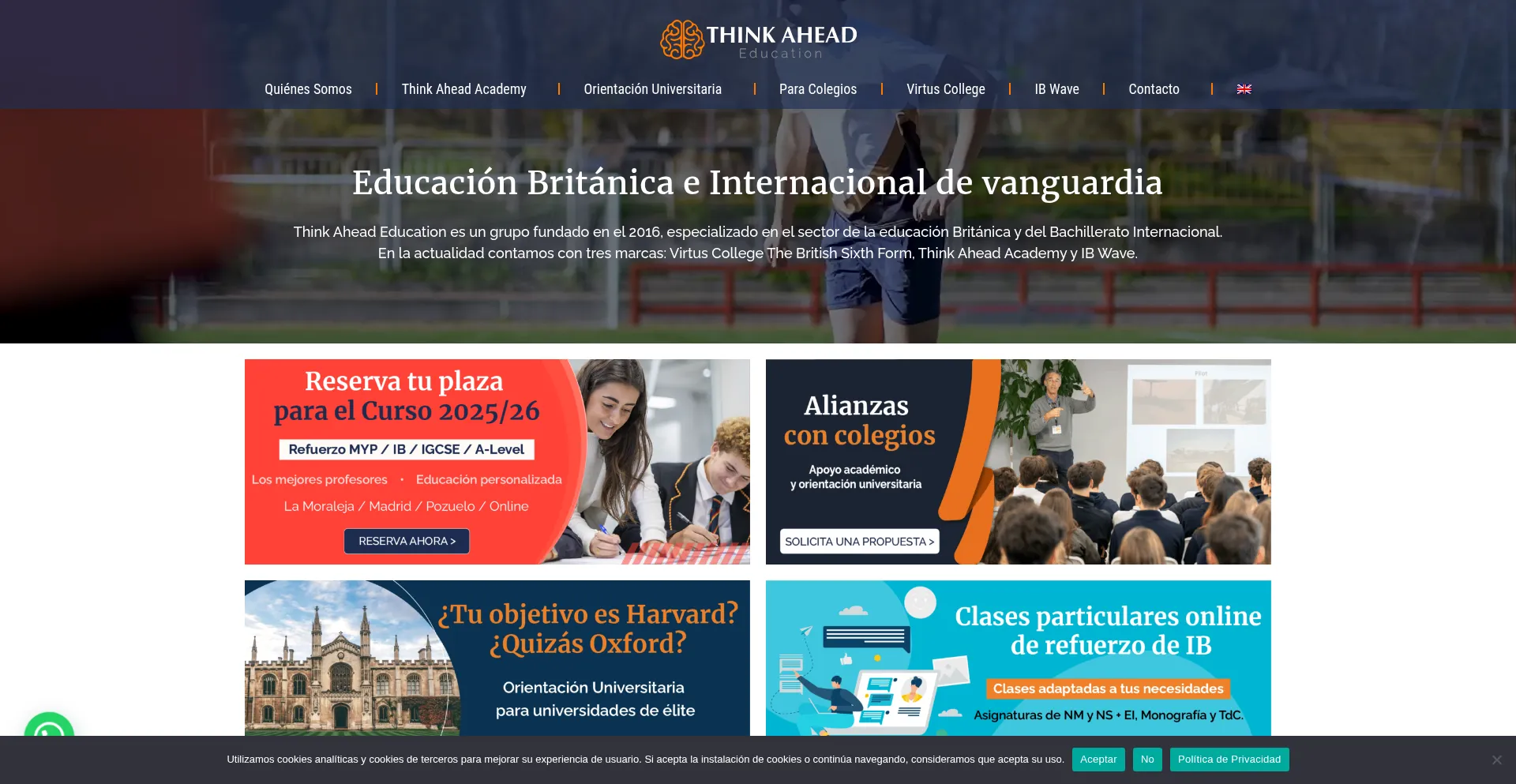 ¿És Seguro y Confiable Thinkaheadeducation.com?