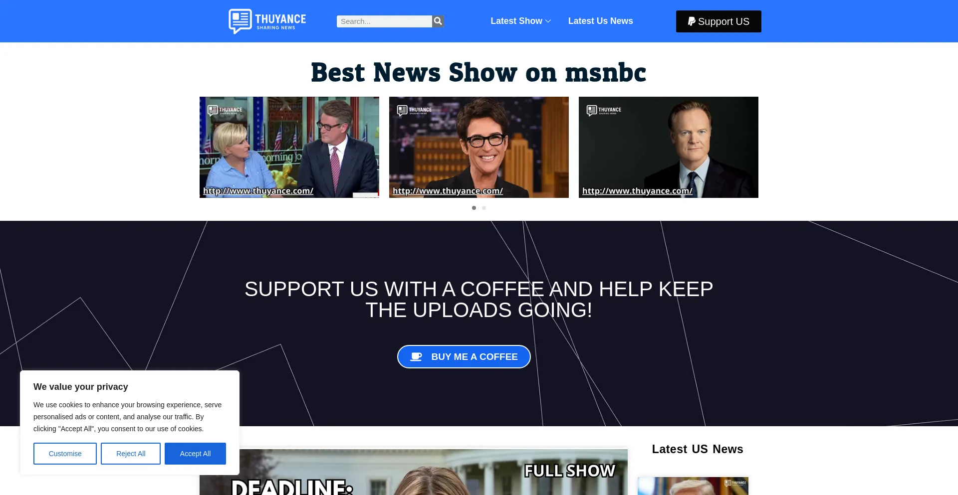 Website screenshot of Thuyance.com