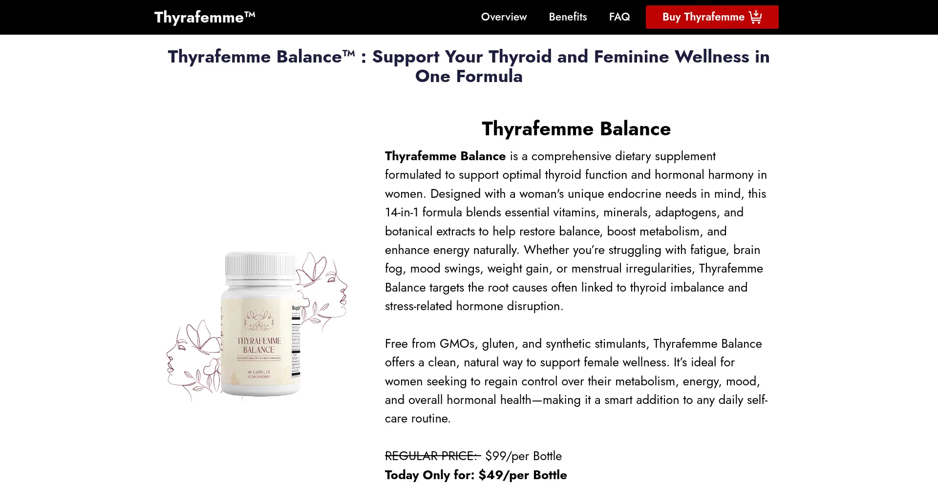 Thyrafamme.com Screenshot