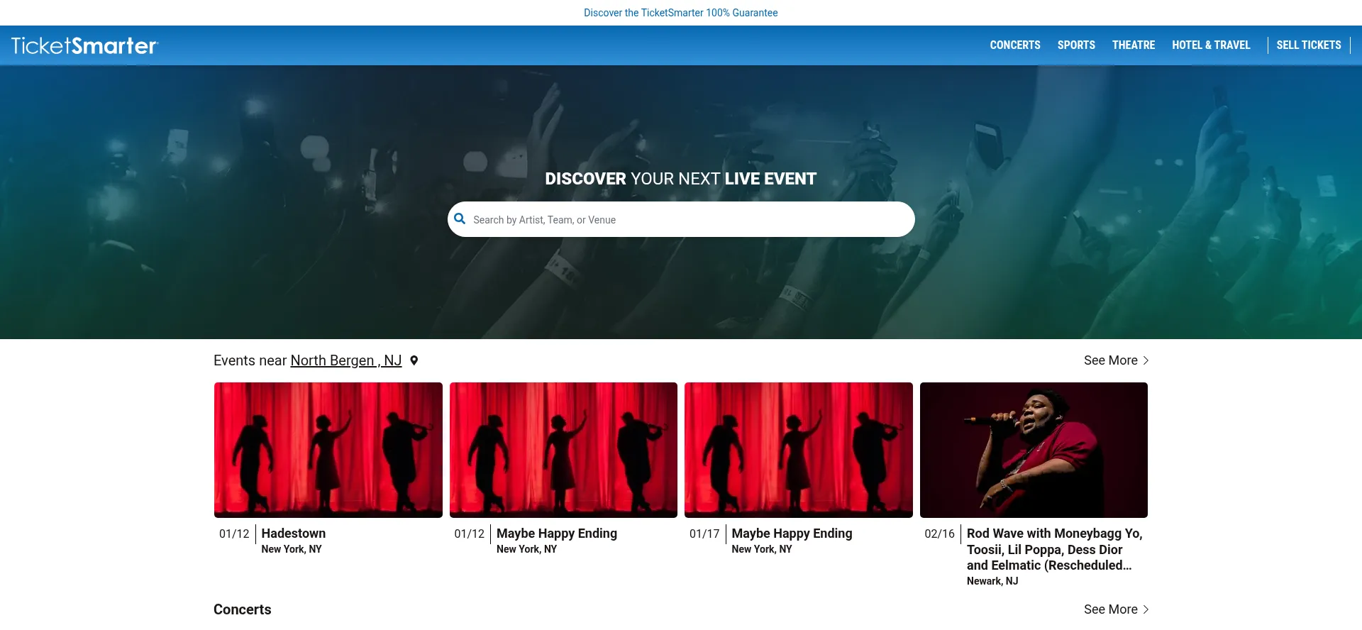 Ticketsmarter.com Screenshot