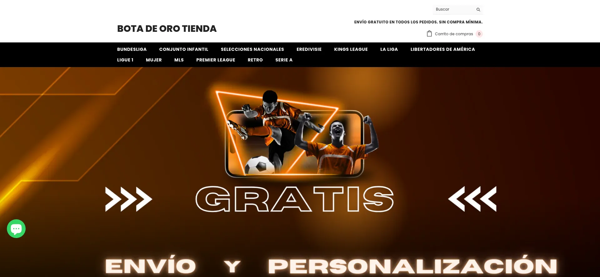 Website screenshot of Tiendabotadeoro.es