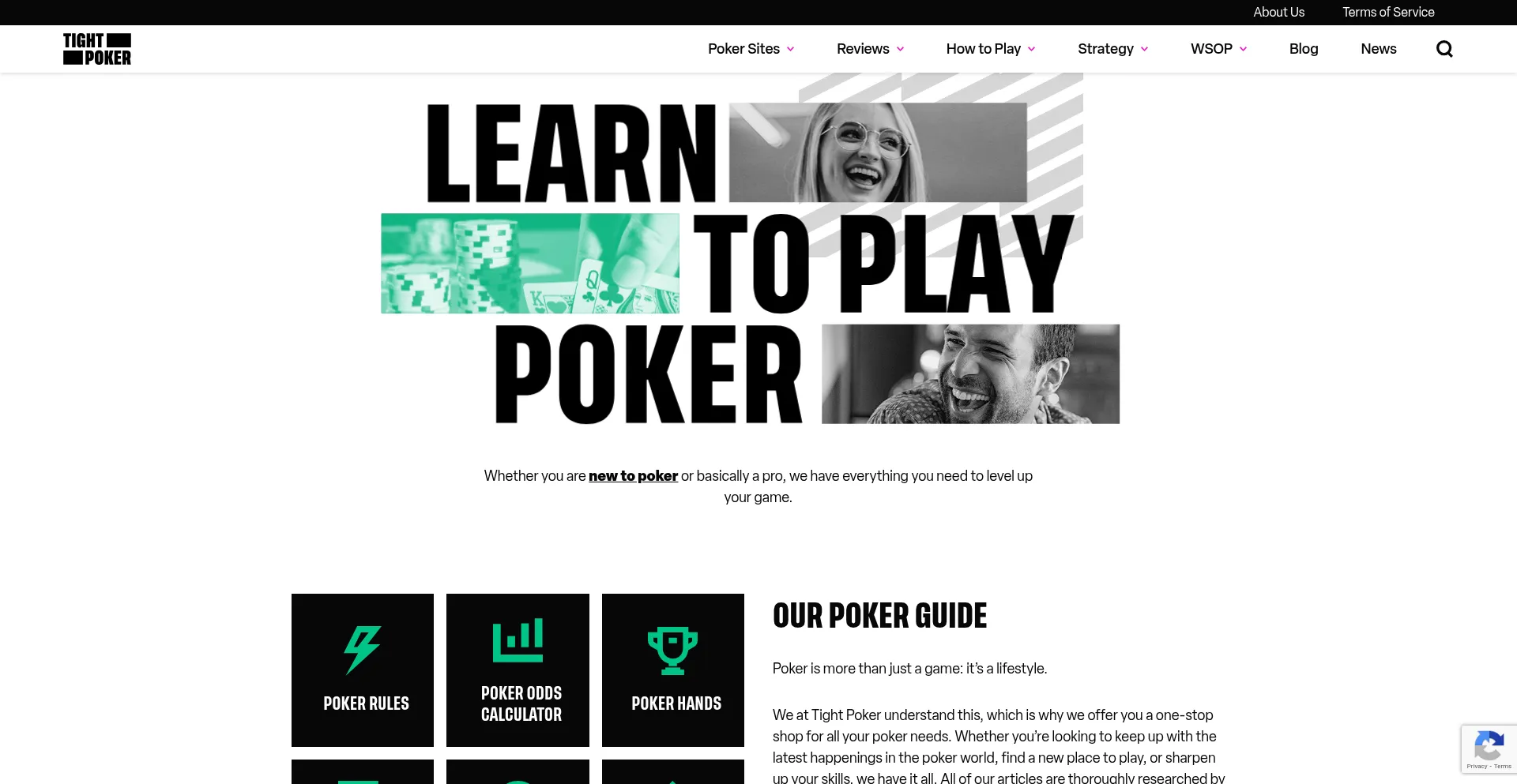 Website screenshot of Tightpoker.com