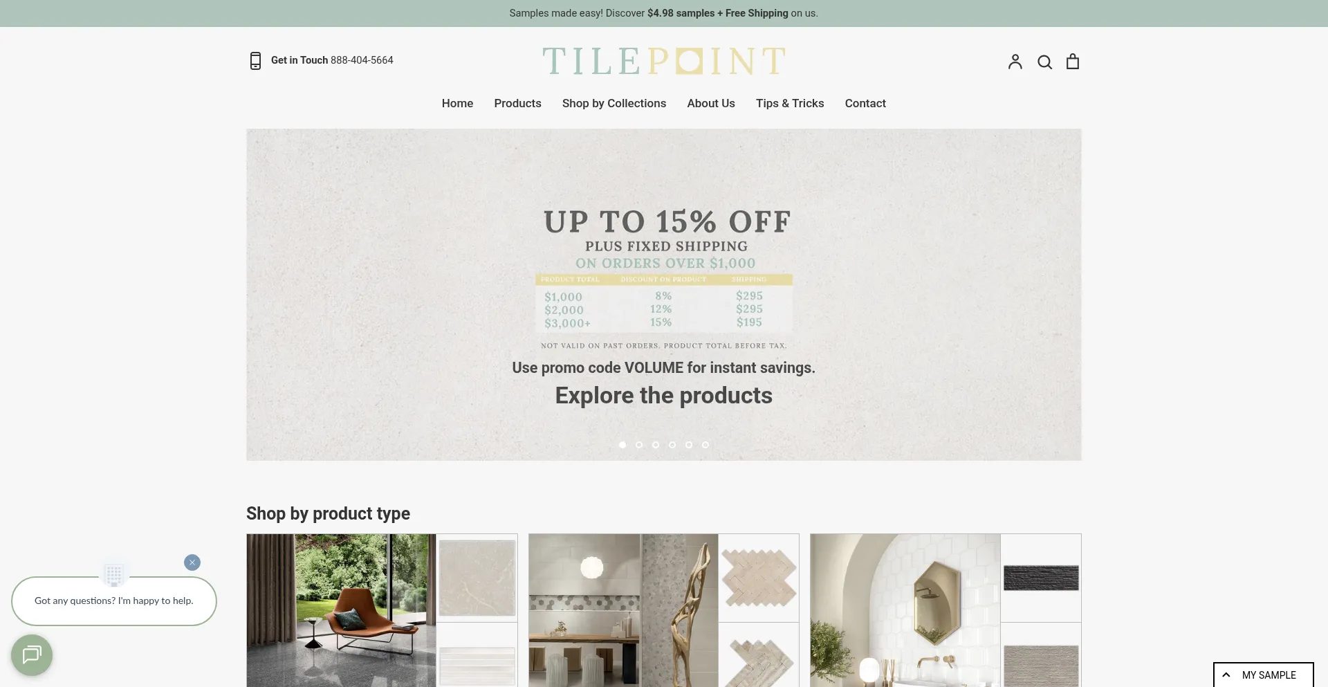 Tilepoint.com Screenshot