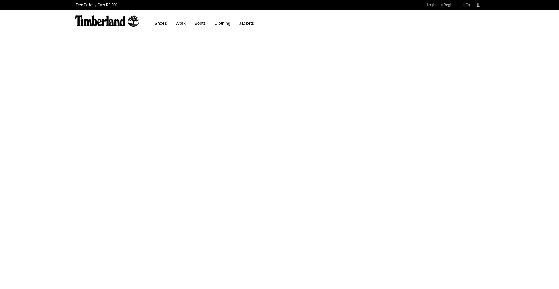 Website screenshot of Timberlandsouthafrica.co.za