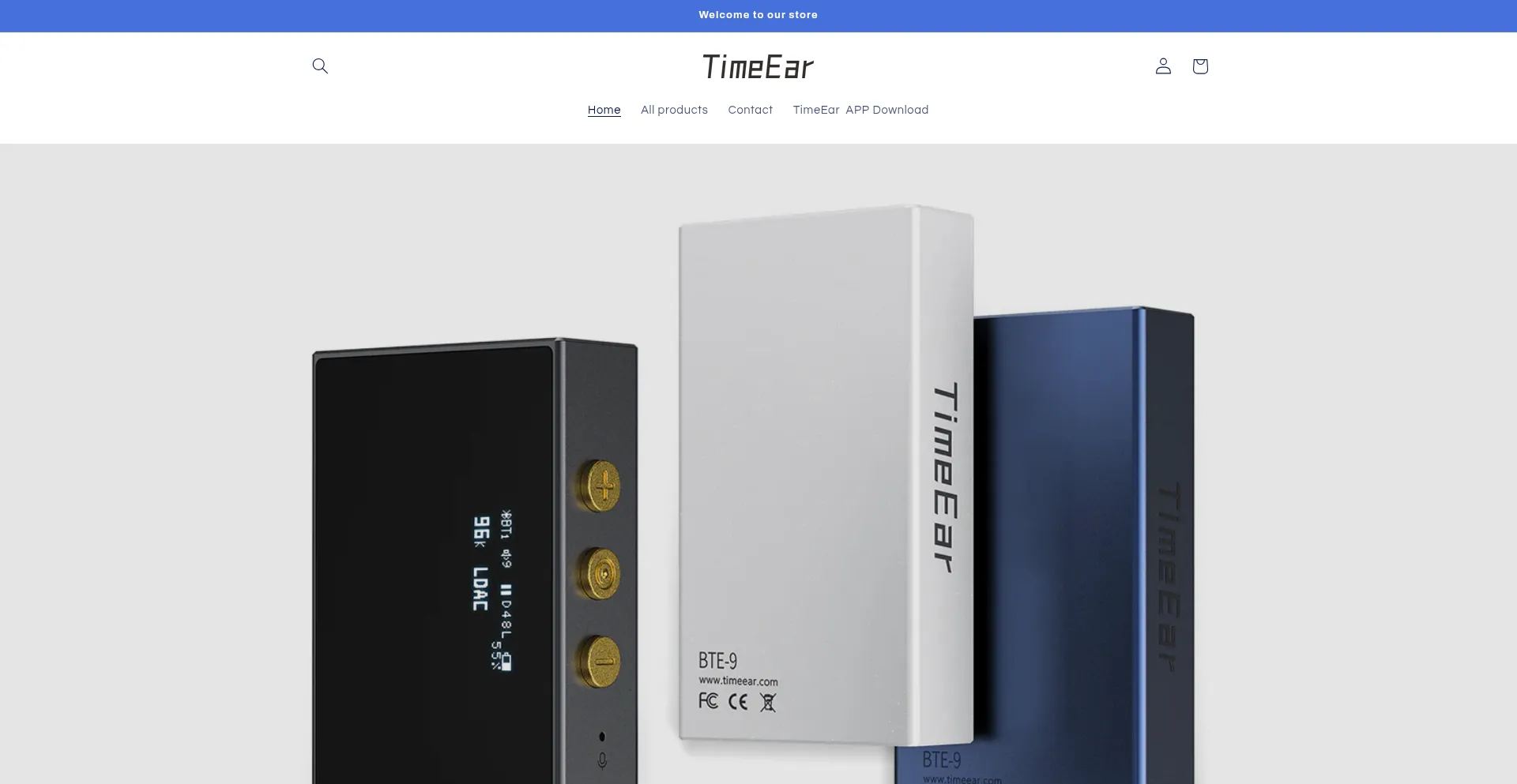 Website screenshot of Timeear.com