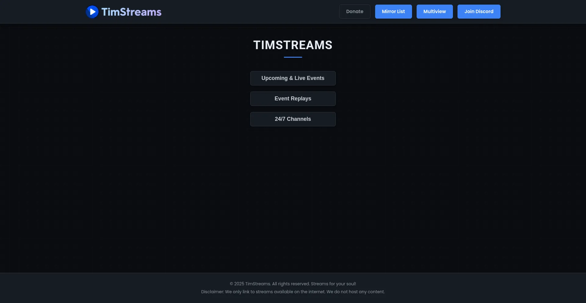 Timstreams.cfd Screenshot