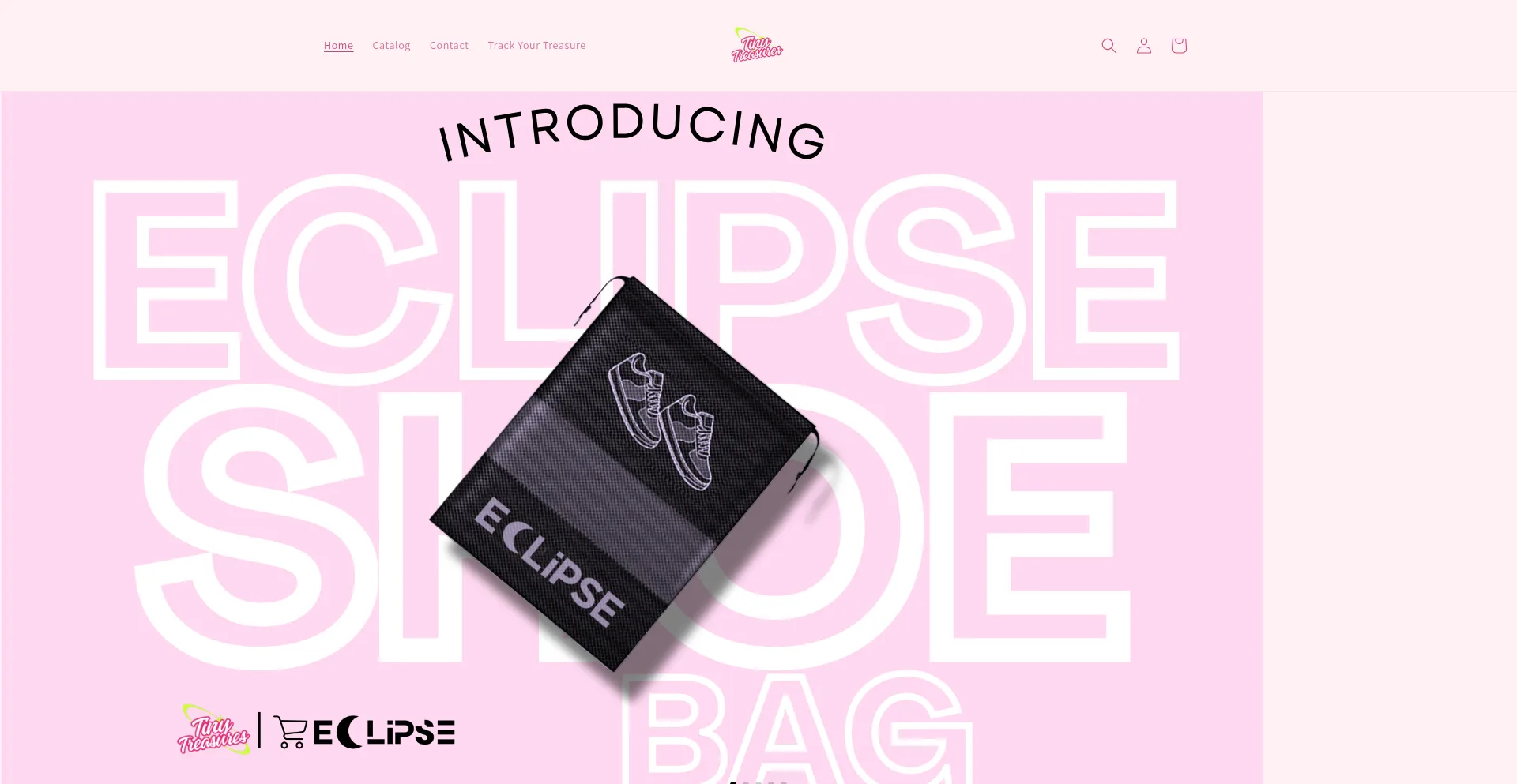 Website screenshot of Tinyytreasure.in