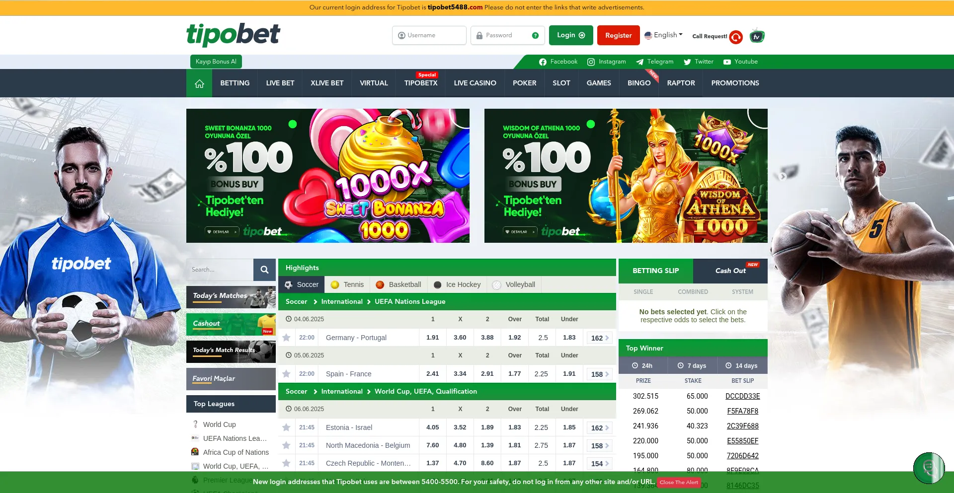 Tipobet5488.com Screenshot