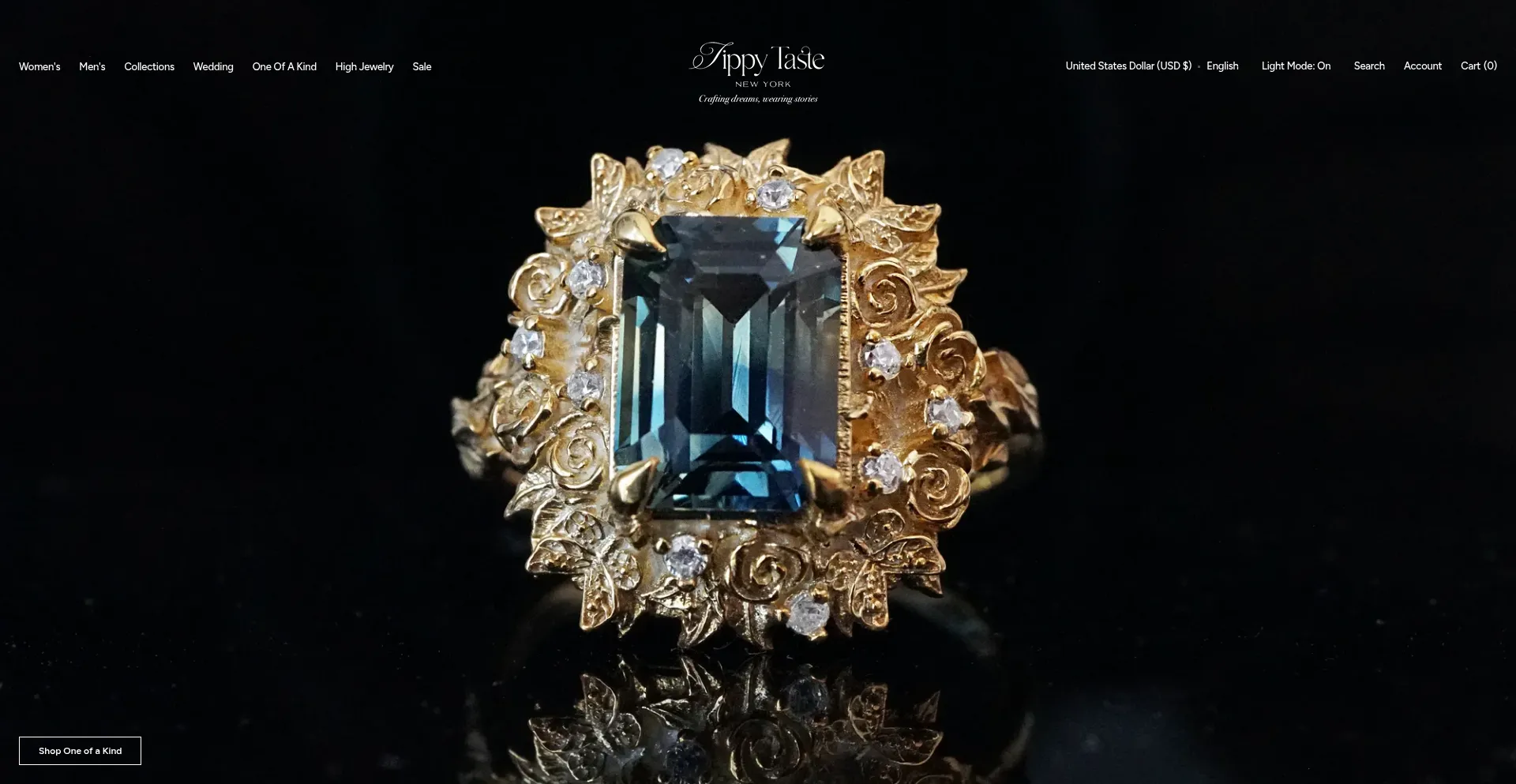 Website screenshot of Tippytaste.com