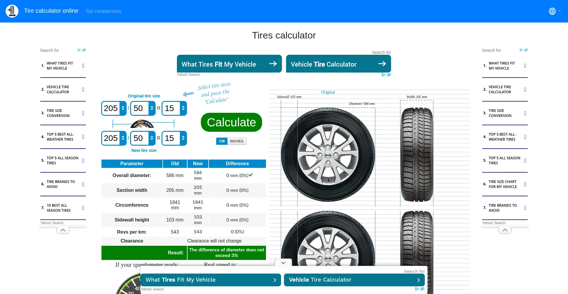 Tire-calc.com