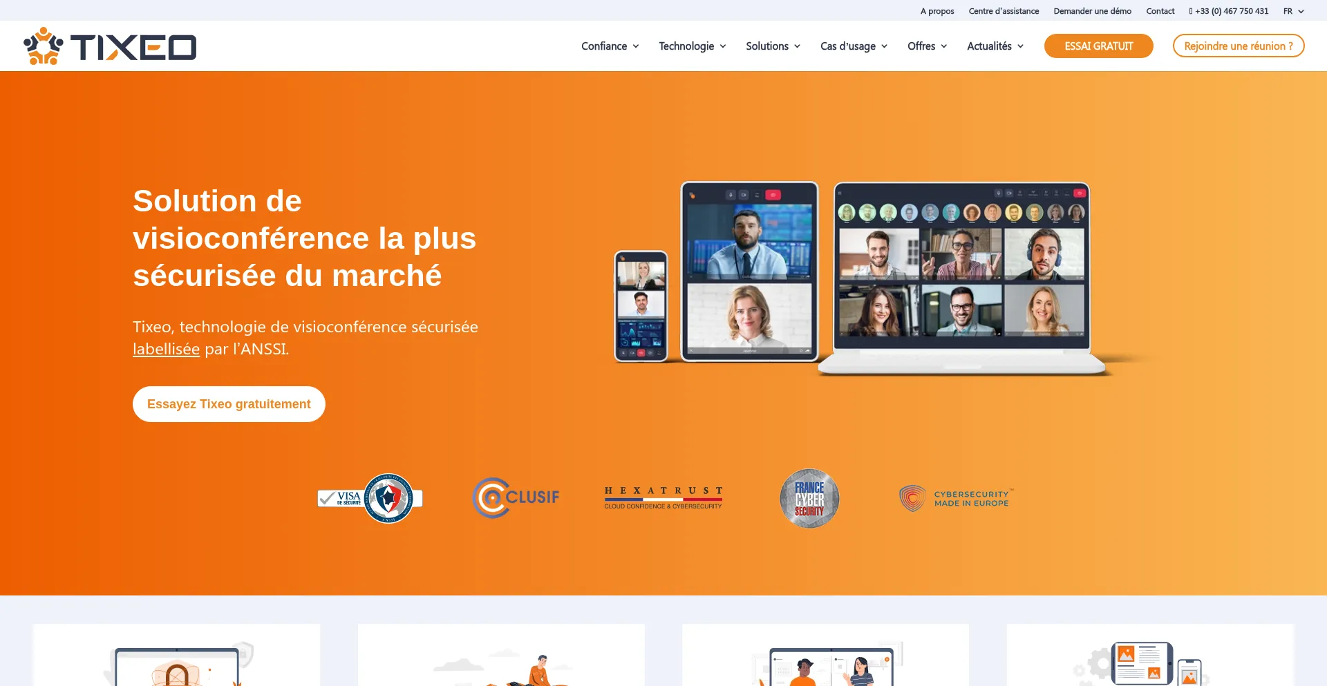 Website screenshot of Tixeo.com