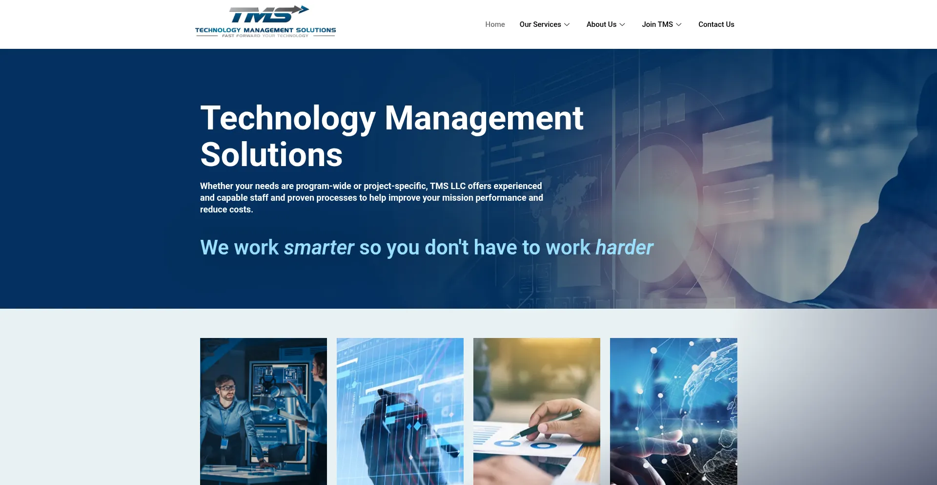 Website screenshot of Tmsllc.com