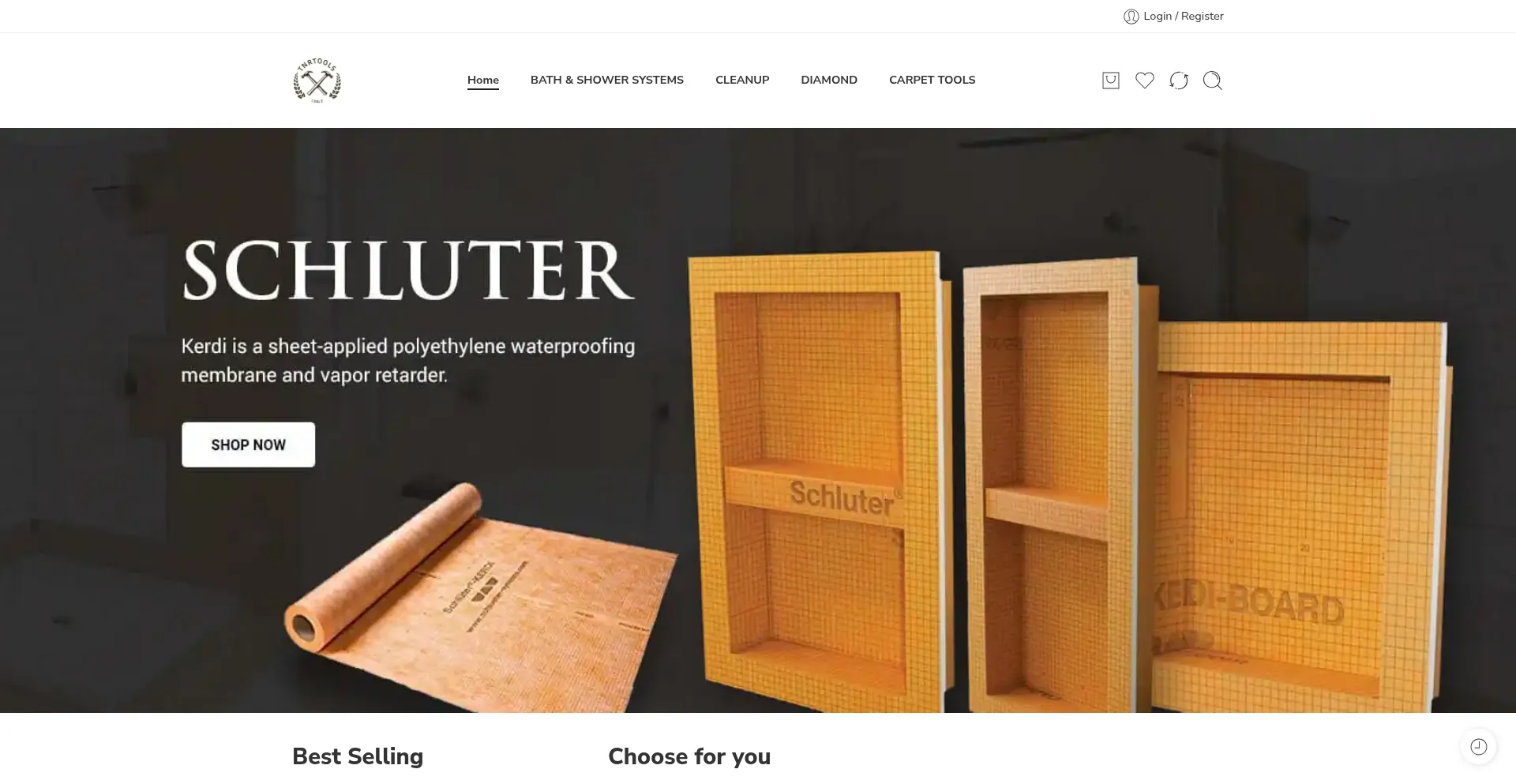 Website screenshot of Tnrtools.com