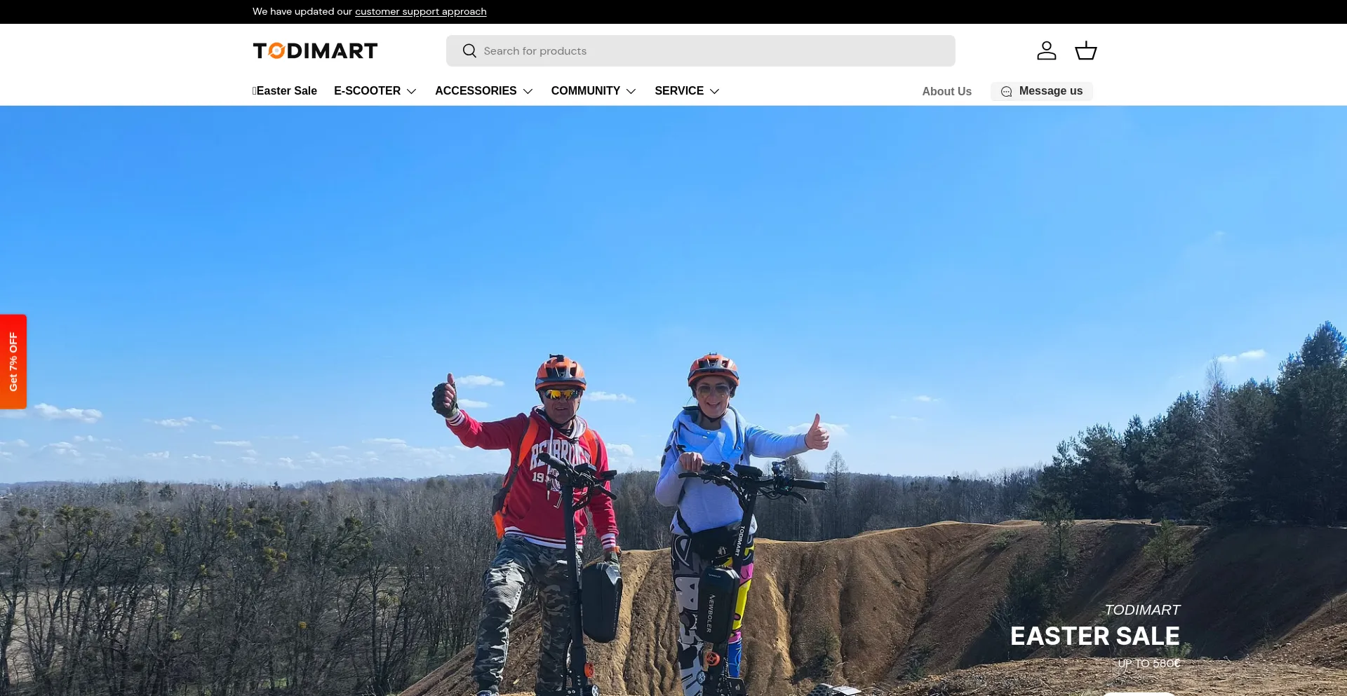 Website screenshot of Todimart.com