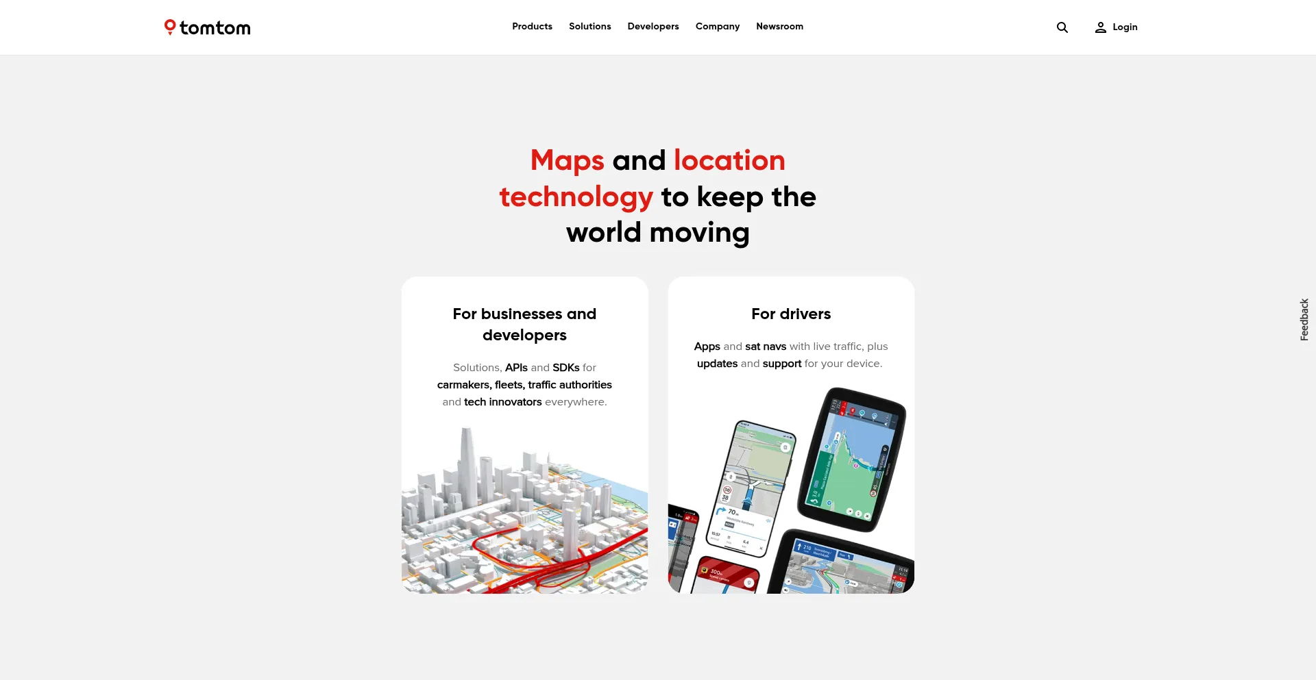 Tomtom.com Screenshot