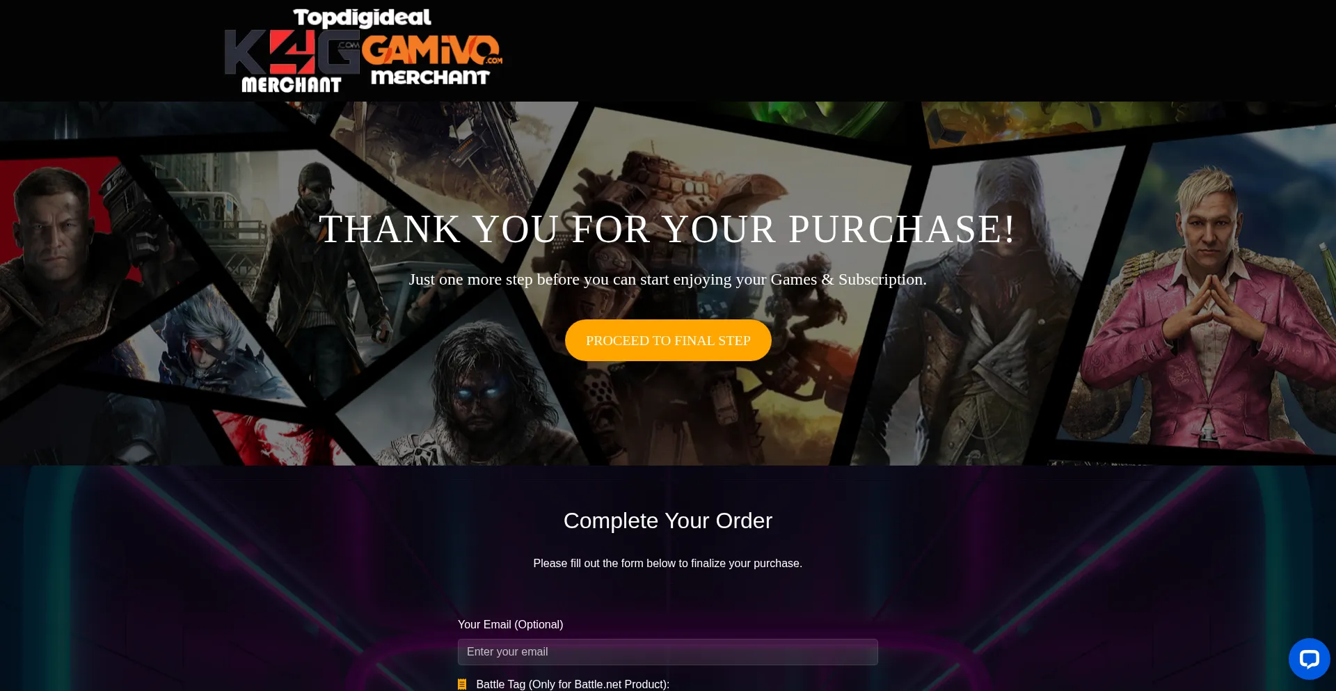 Website screenshot of Topdigideal.com
