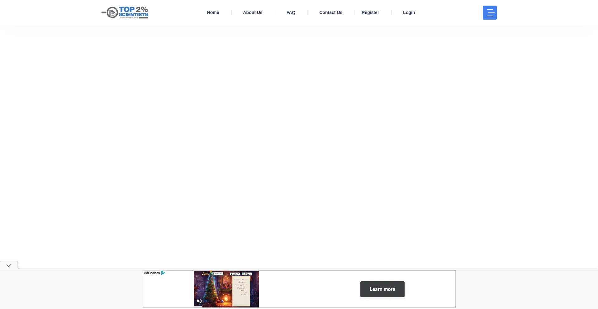 Website screenshot of Topresearcherslist.com