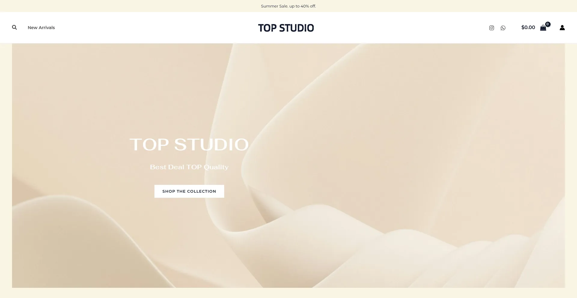 Website screenshot of Topssvip.com