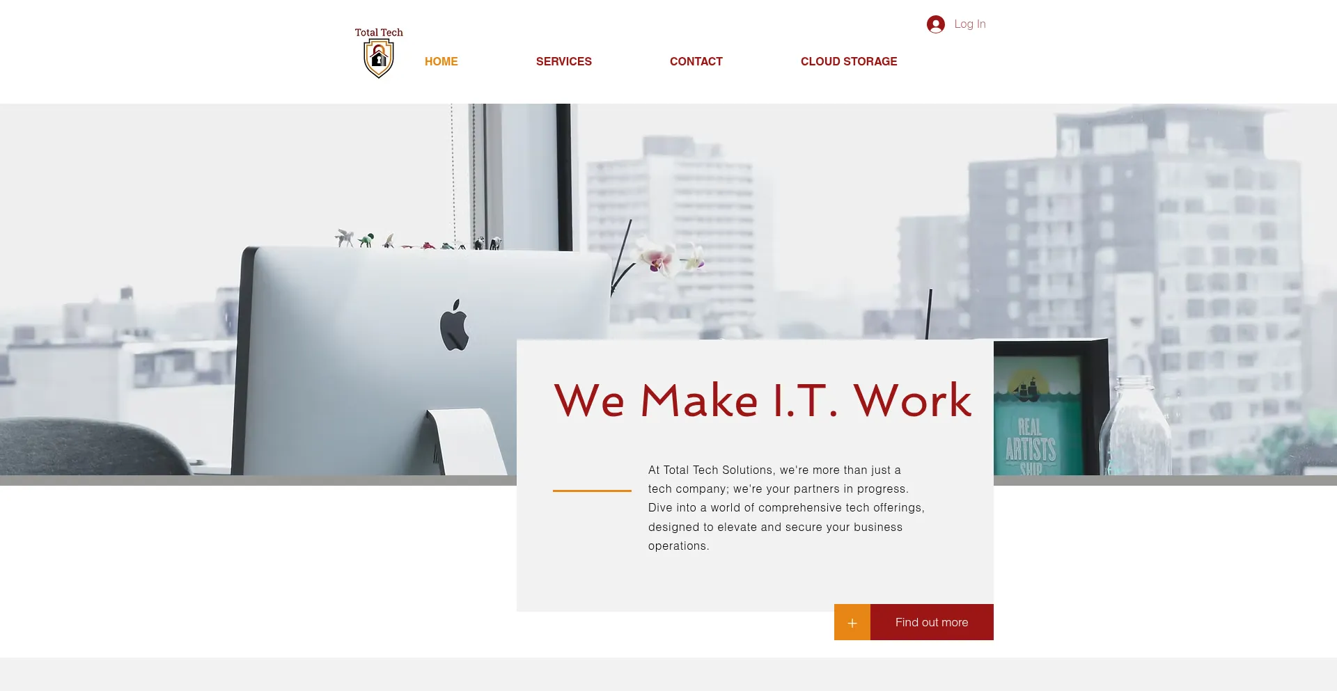 Website screenshot of Totaltechsolutions.org