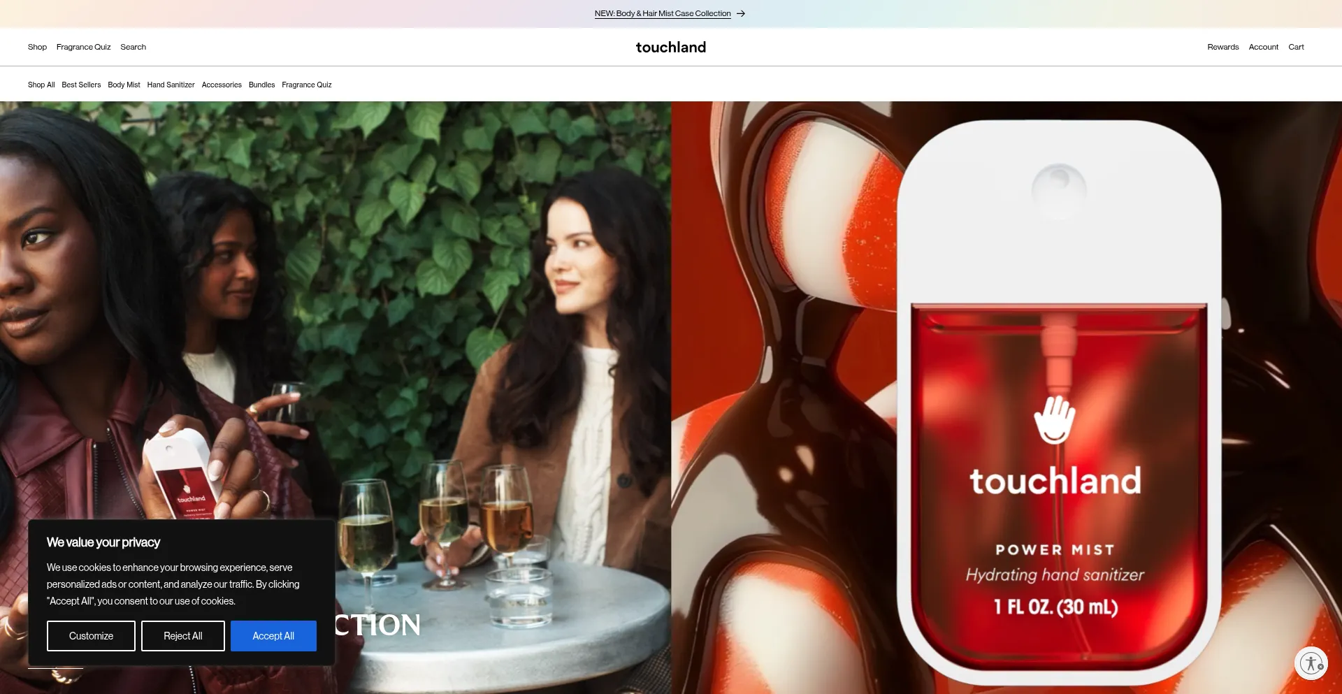 Touchland.com Screenshot