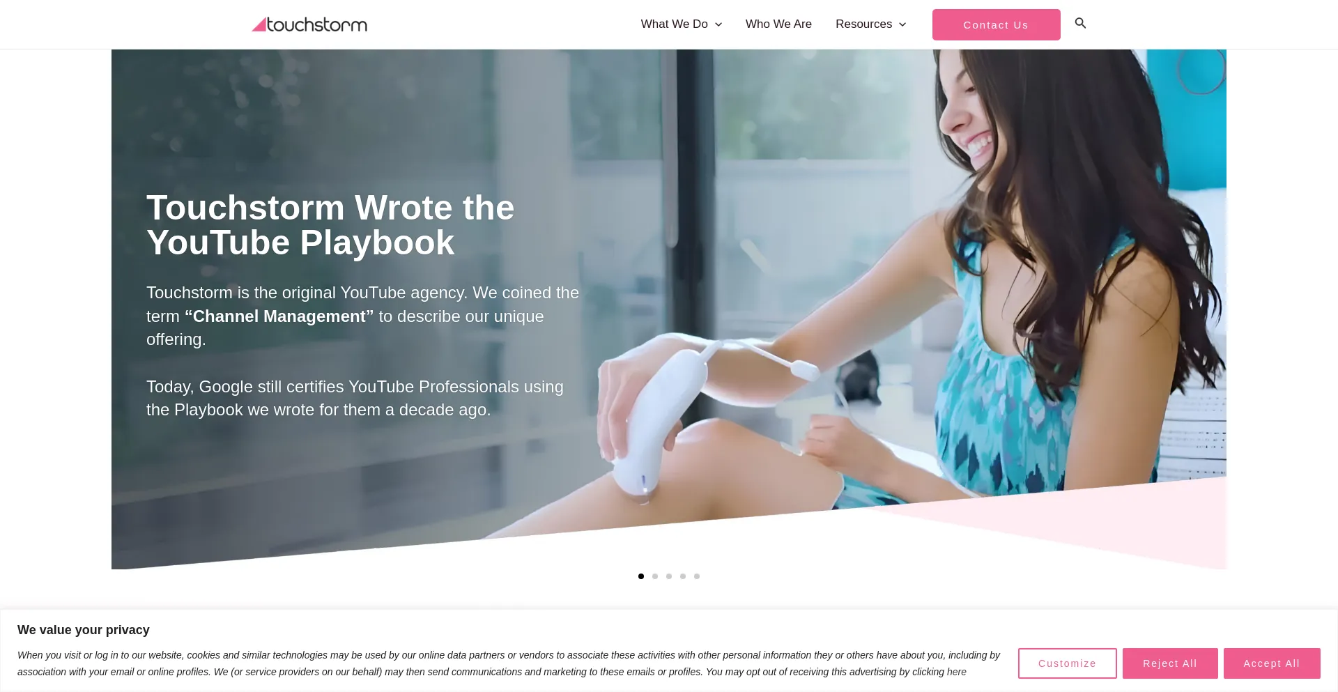 Touchstorm.com Screenshot