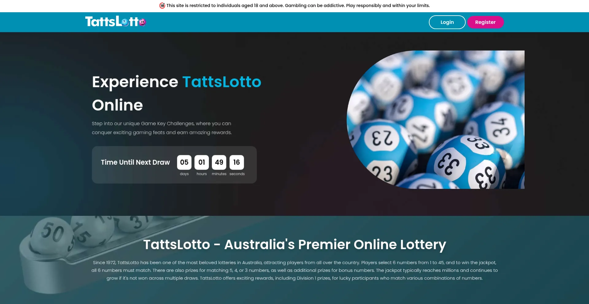 Website screenshot of Tournamentcup.com