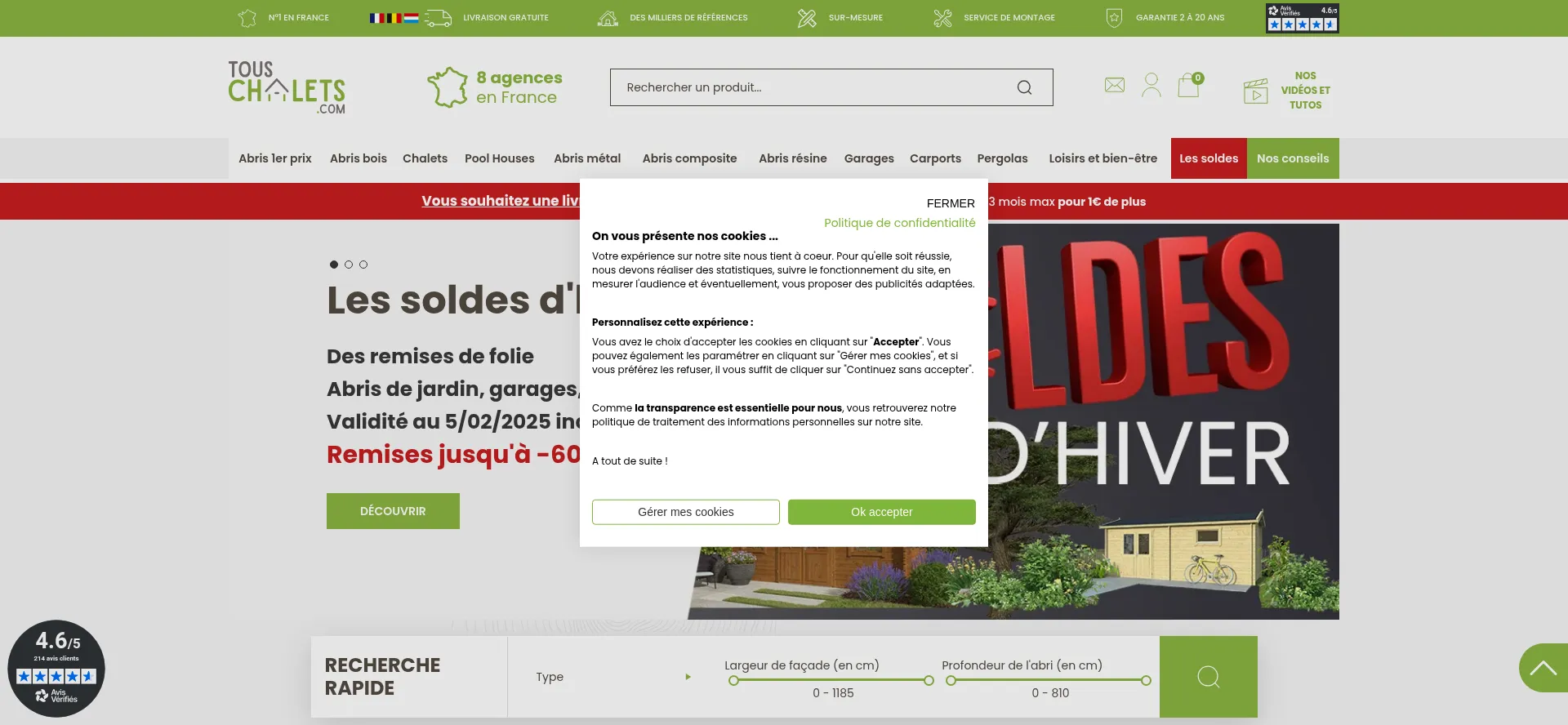 ¿És Seguro y Confiable Touschalets.com?