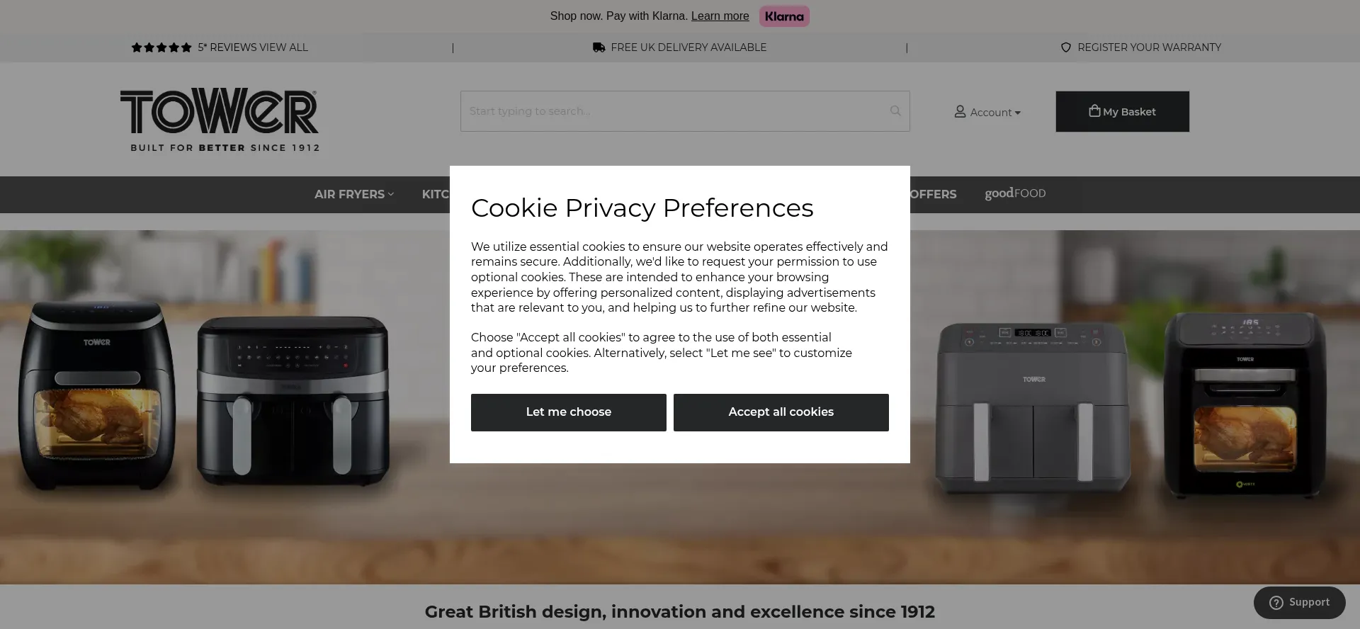 Towerhousewares.co.uk Screenshot