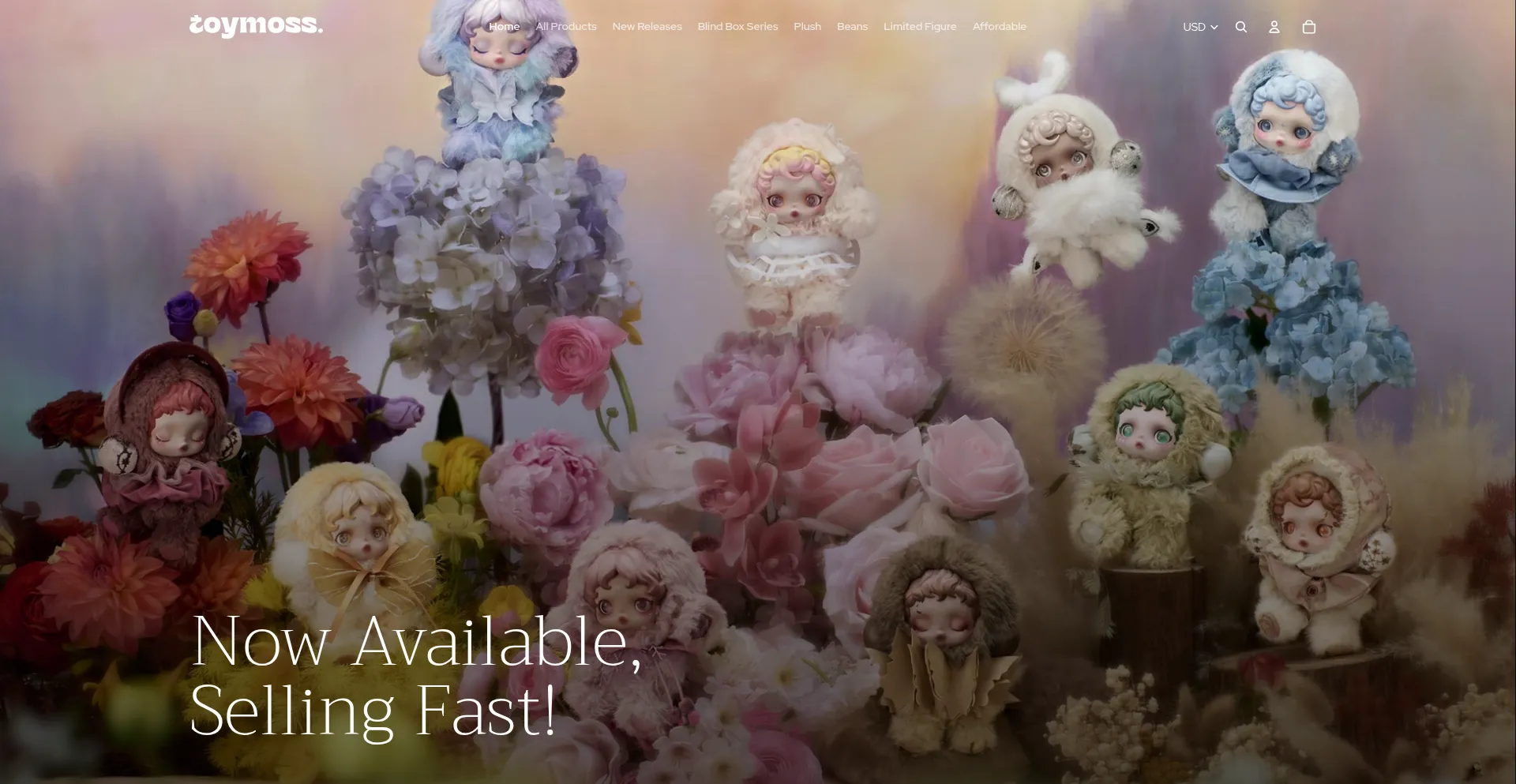 Website screenshot of Toymoss.com