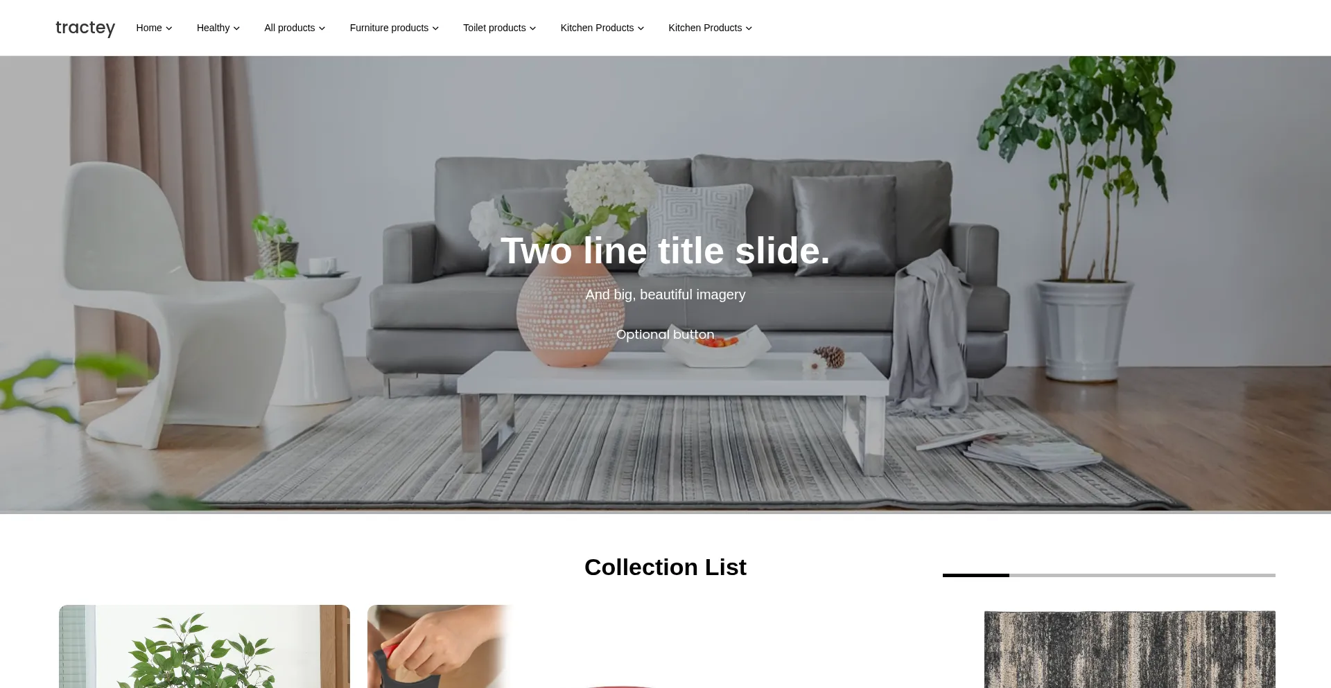 Website screenshot of Tractey.com