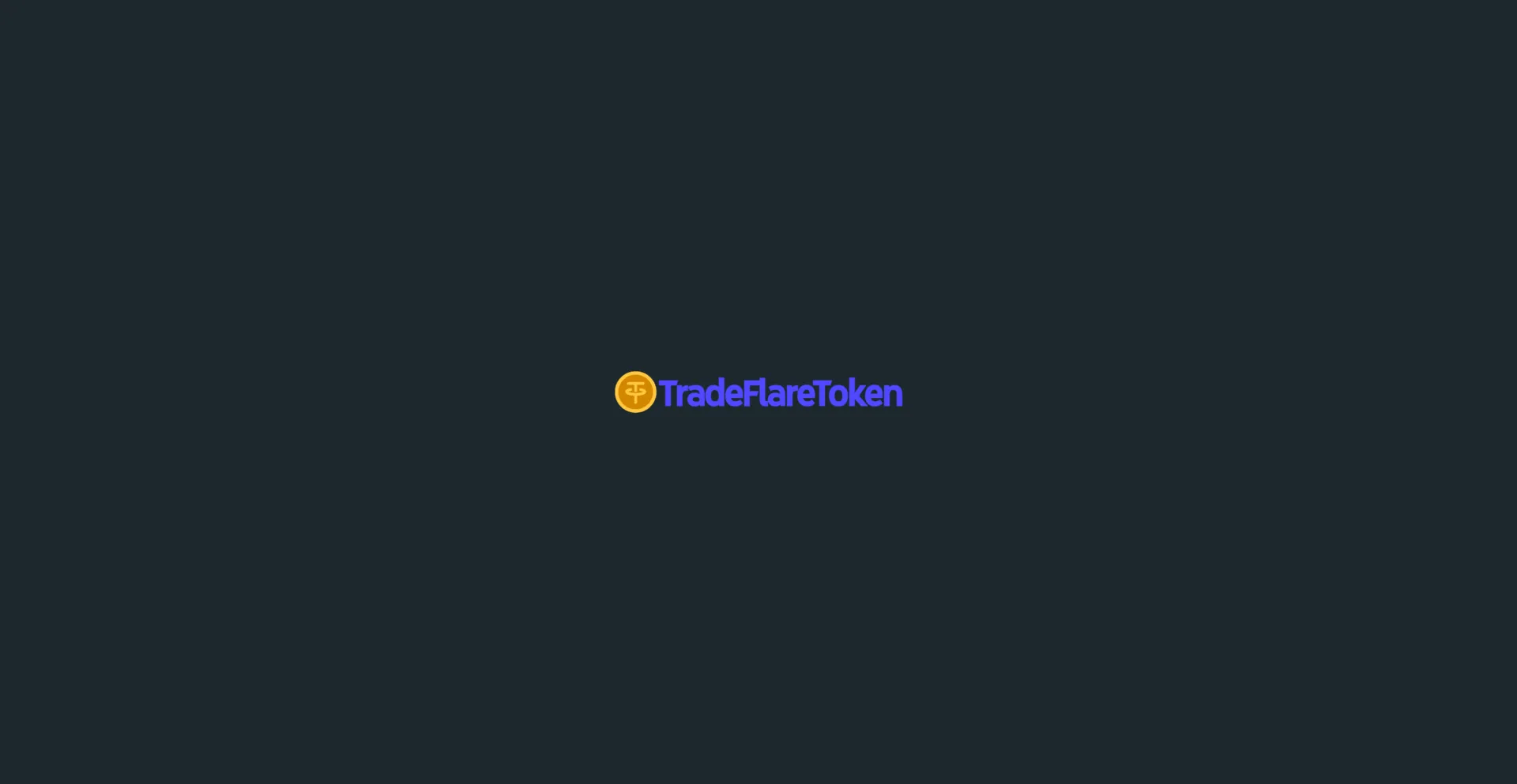 Website screenshot of Tradeflaretoken.com