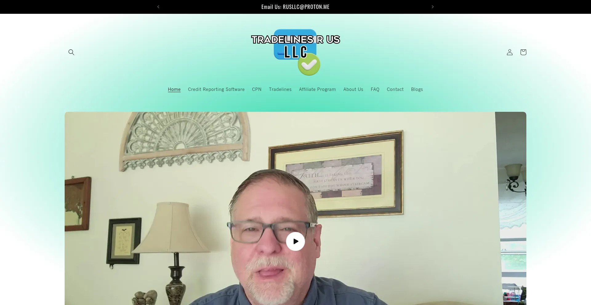 Website screenshot of Tradelinerus.com