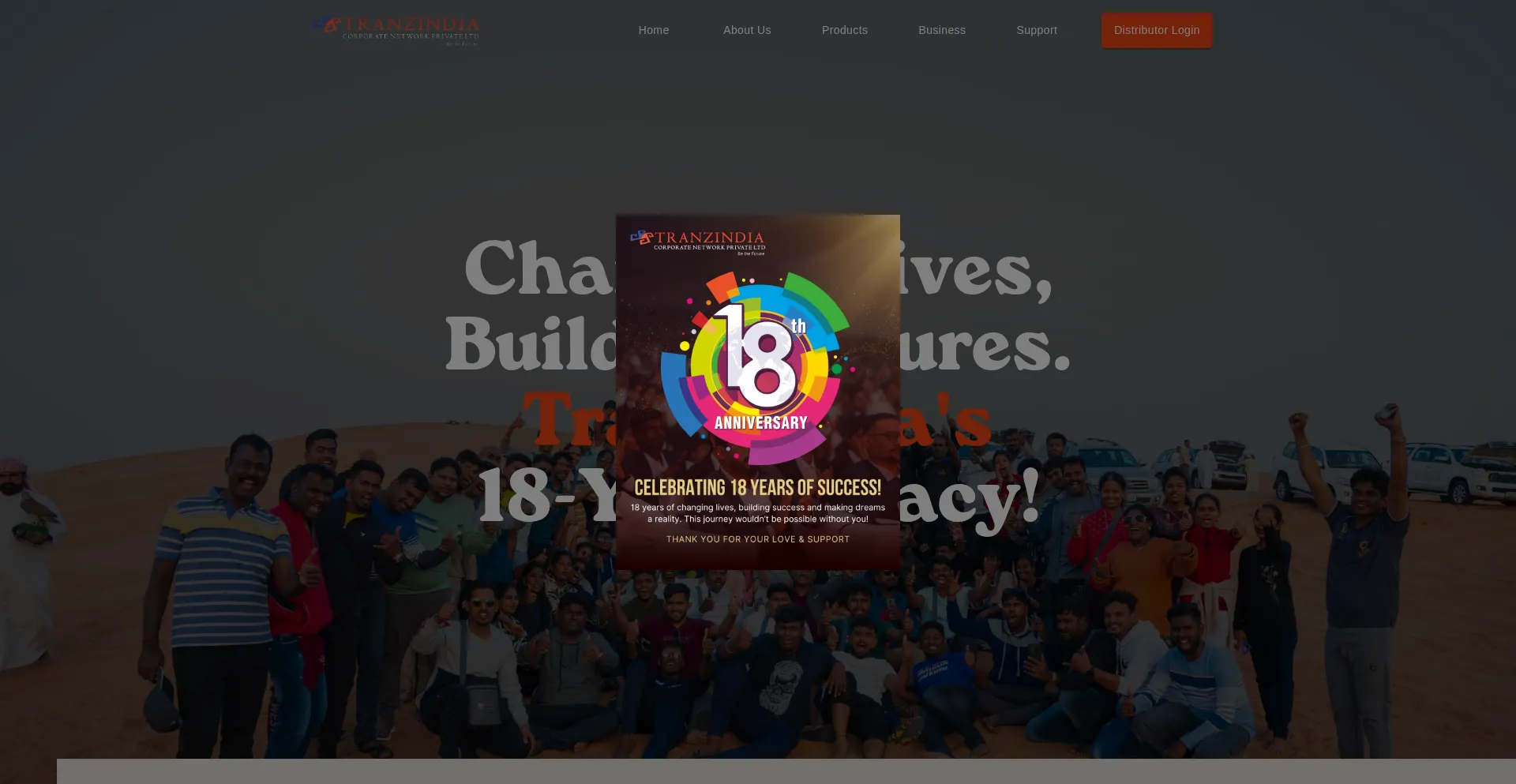 Tranzindia.in Screenshot