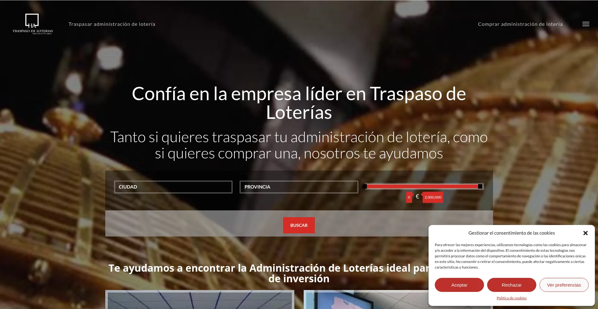 Traspasodeloterias.com