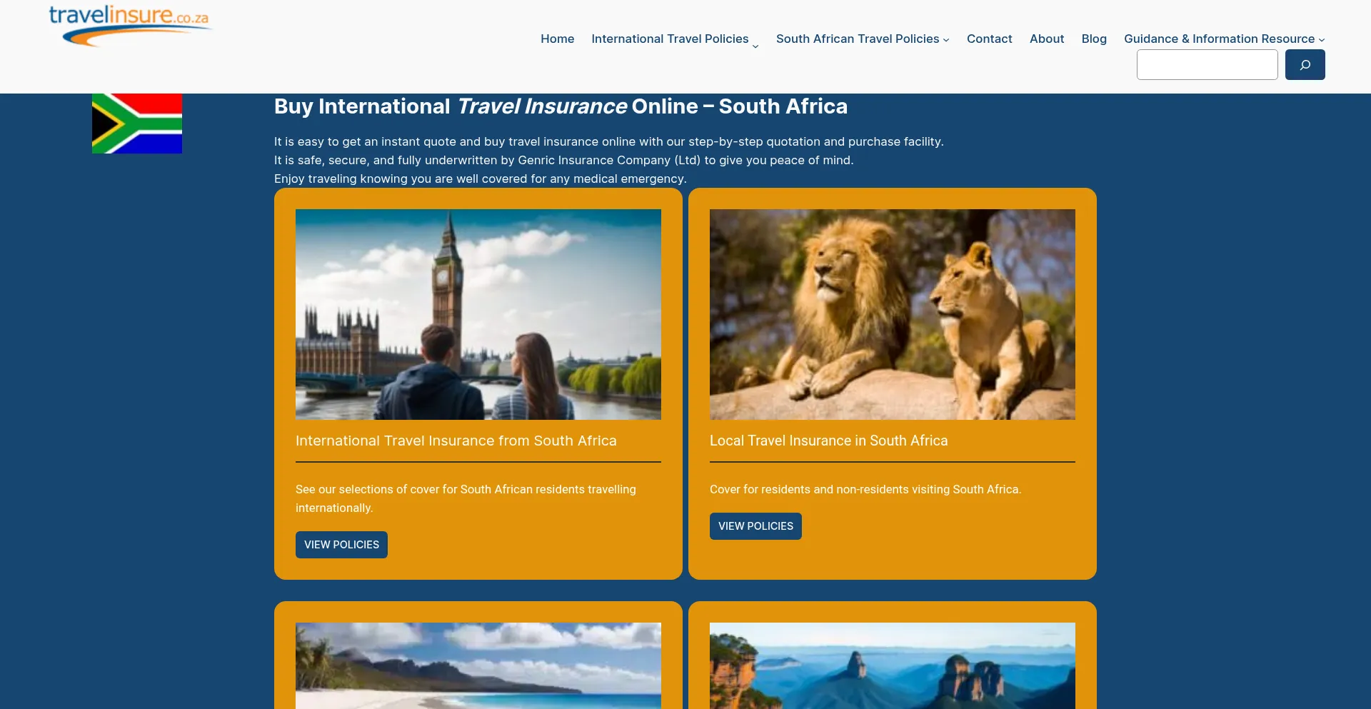 ¿És Seguro y Confiable Travelinsure.co.za?