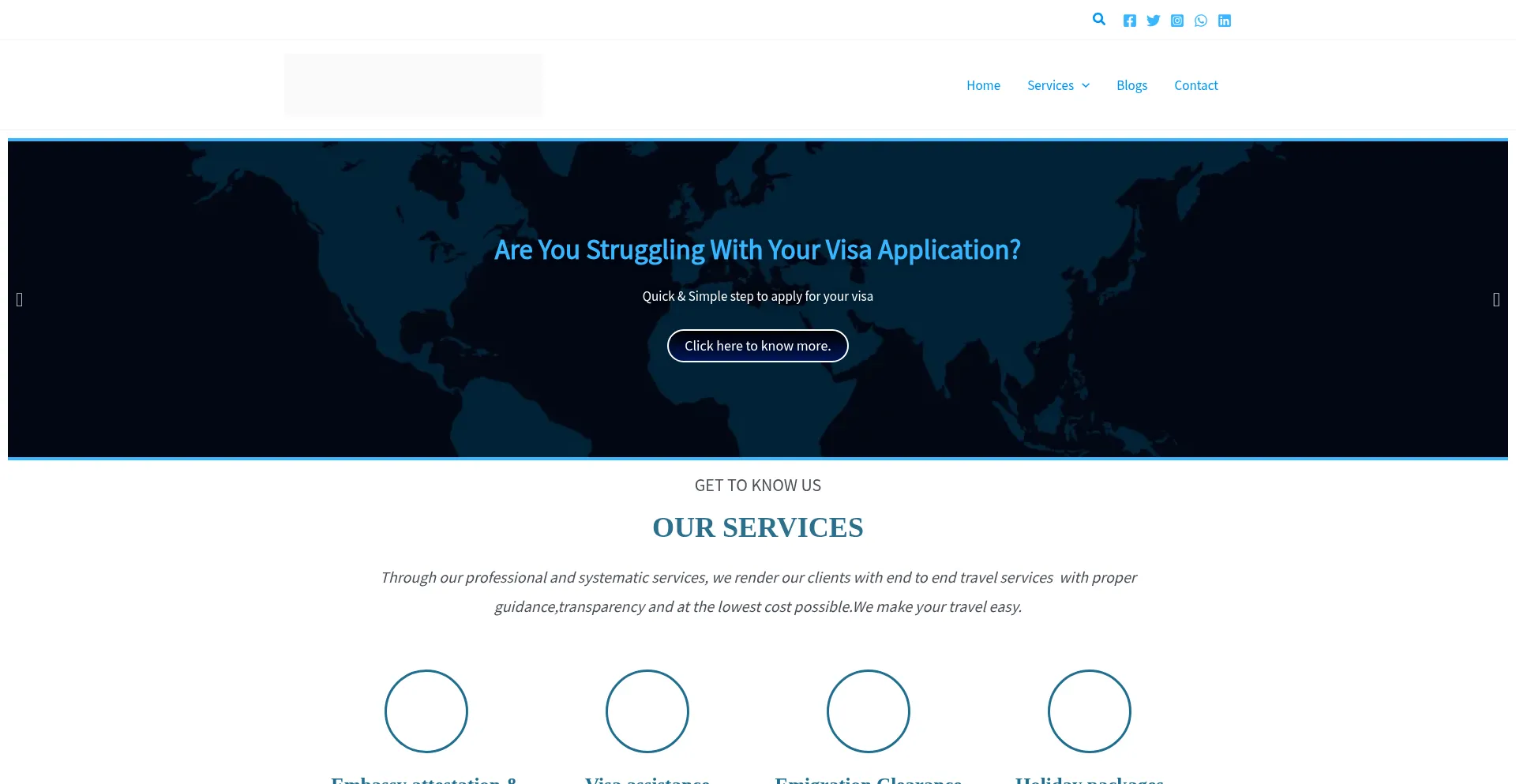 Website screenshot of Travellerzdezire.com