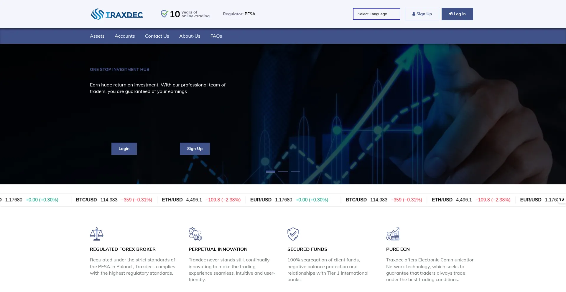 ¿És Seguro y Confiable Traxdec.com?