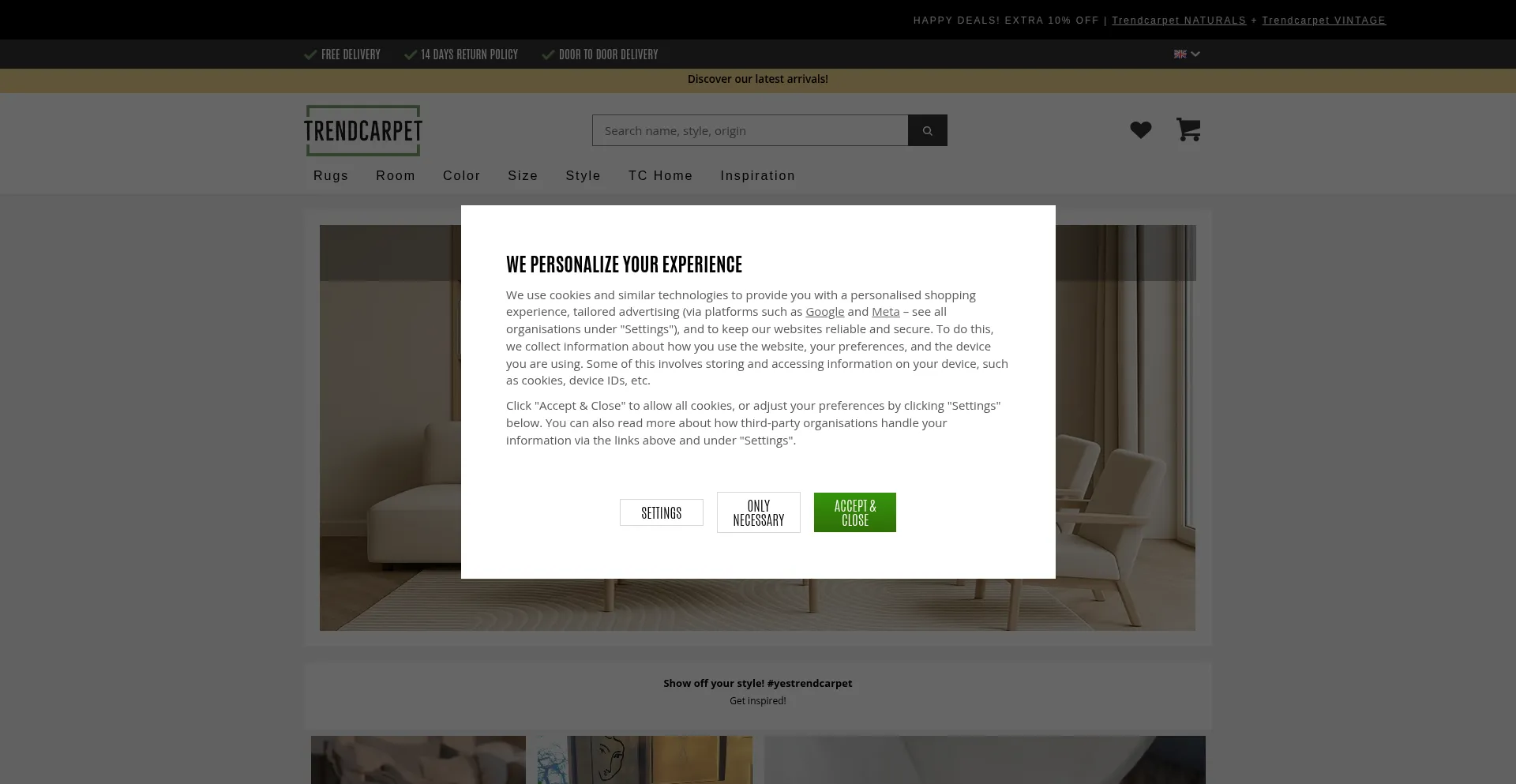 ¿És Seguro y Confiable Trendcarpet.co.uk?